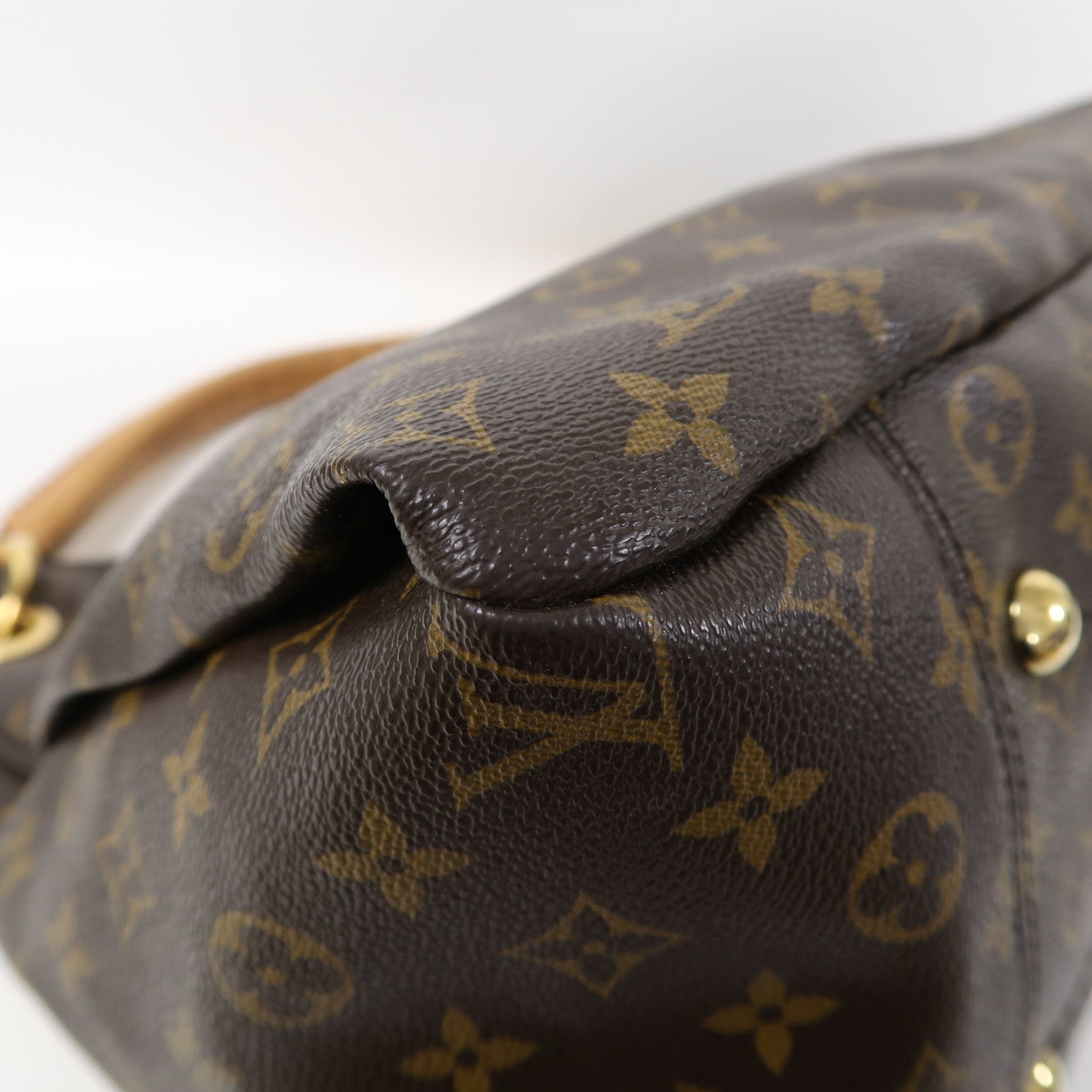 LOUIS VUITTON Monogram Artsy MM金扣肩背袋啡色