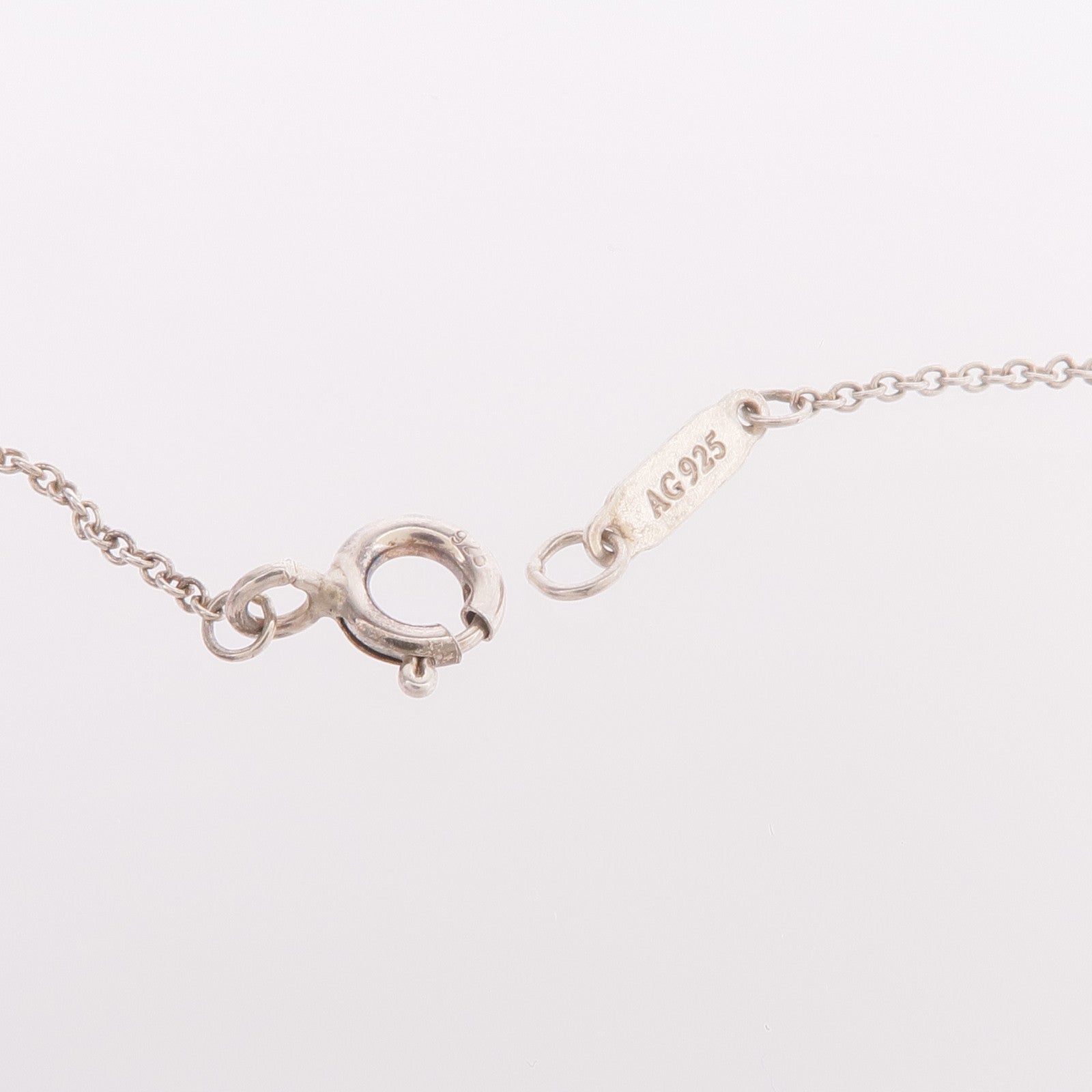 TIFFANY＆CO 925純銀Interlock Circle Pendant Necklace項鍊