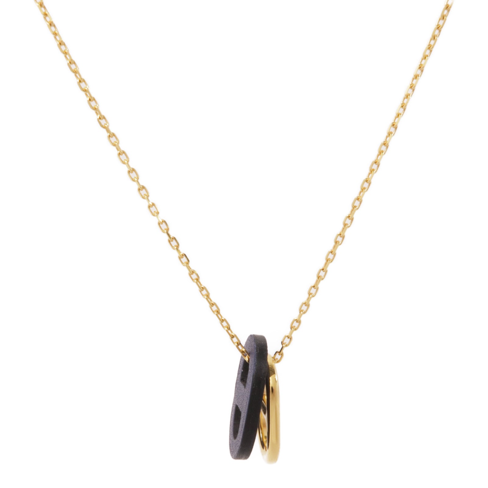 HERMES 金屬O'Maillion Necklace項鍊藍色/金色