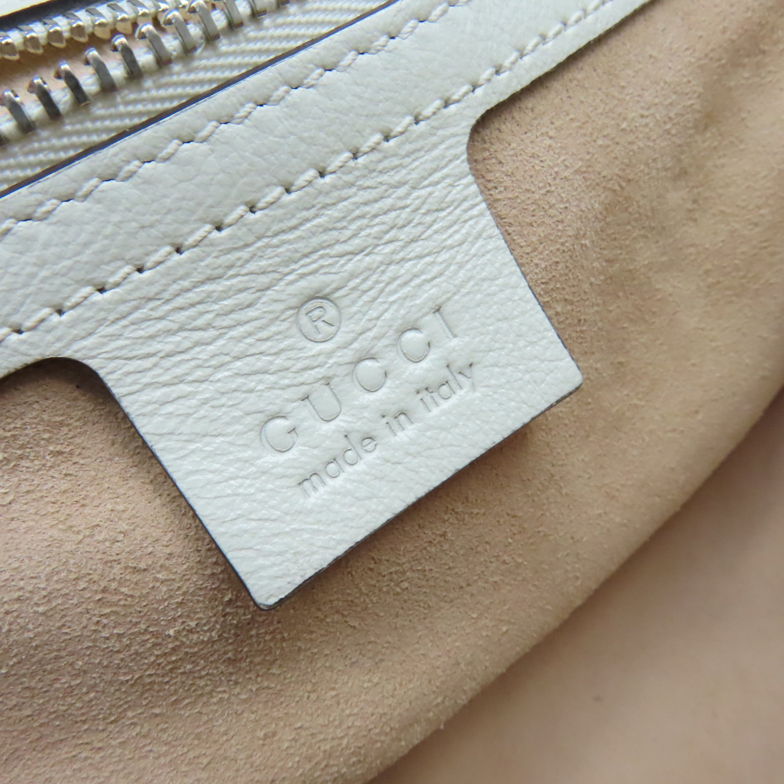 GUCCI 【激減優惠】牛皮皮革GG Marmont Small Shoulder Bag鏈帶肩背袋寶藍色/米白色