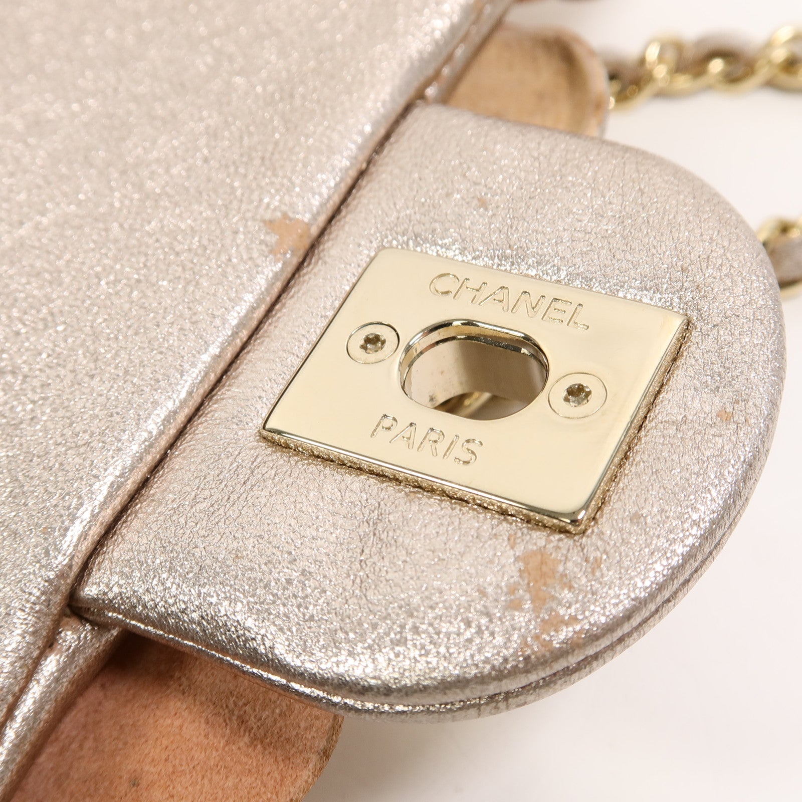 CHANEL 牛皮皮革Shoulder Chain Bag鏈帶肩背袋