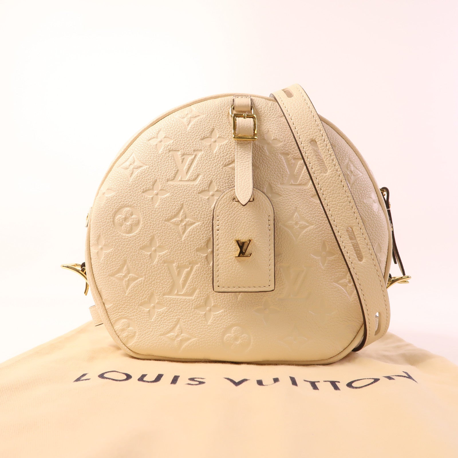 LOUIS VUITTON 【激減優惠】Monogram Empreinte Boite Chapeau Souple金扣肩背袋