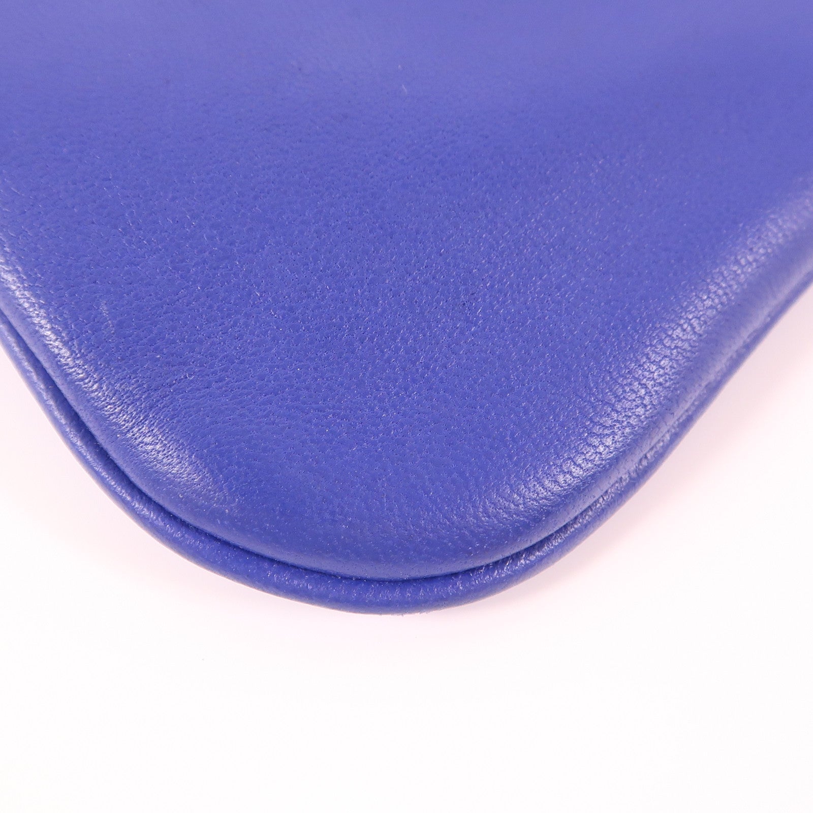 HERMES Chevre皮革/Swift皮革Aline銀扣肩背袋