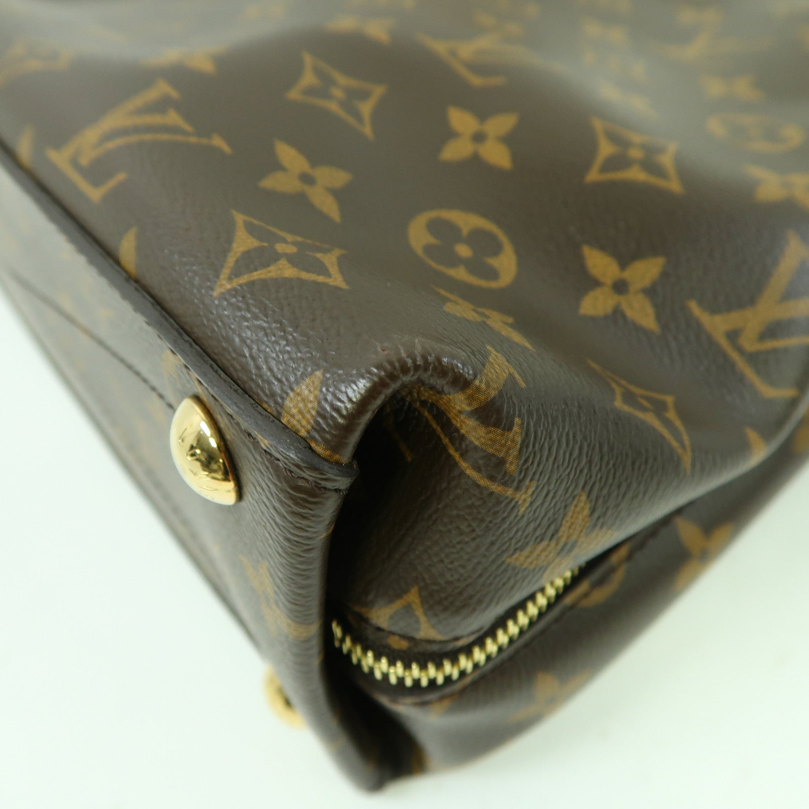 LOUIS VUITTON Monogram Tuileries Tote Bag金扣肩背袋啡色
