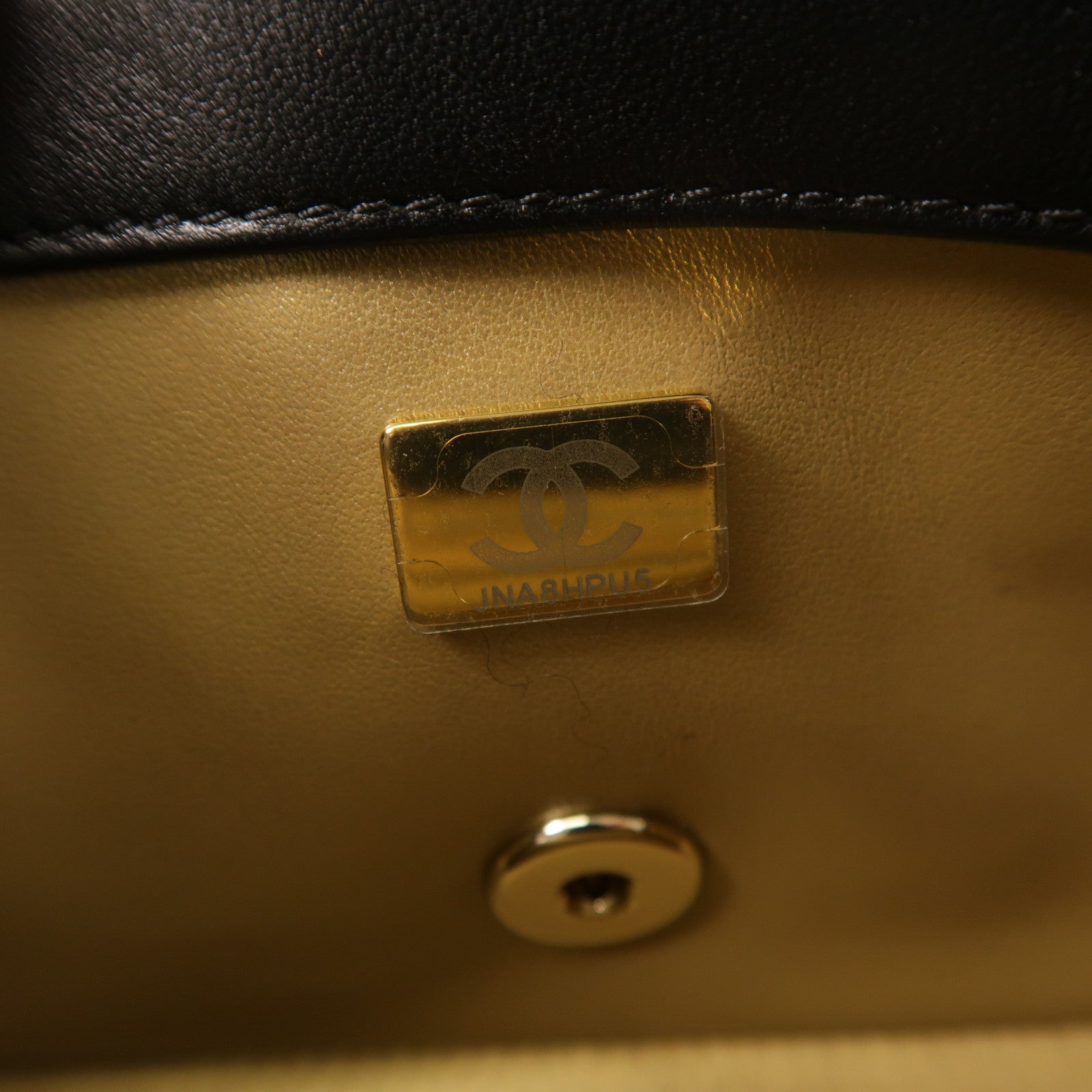 CHANEL 羊皮皮革Classic 20金扣鏈帶肩背袋