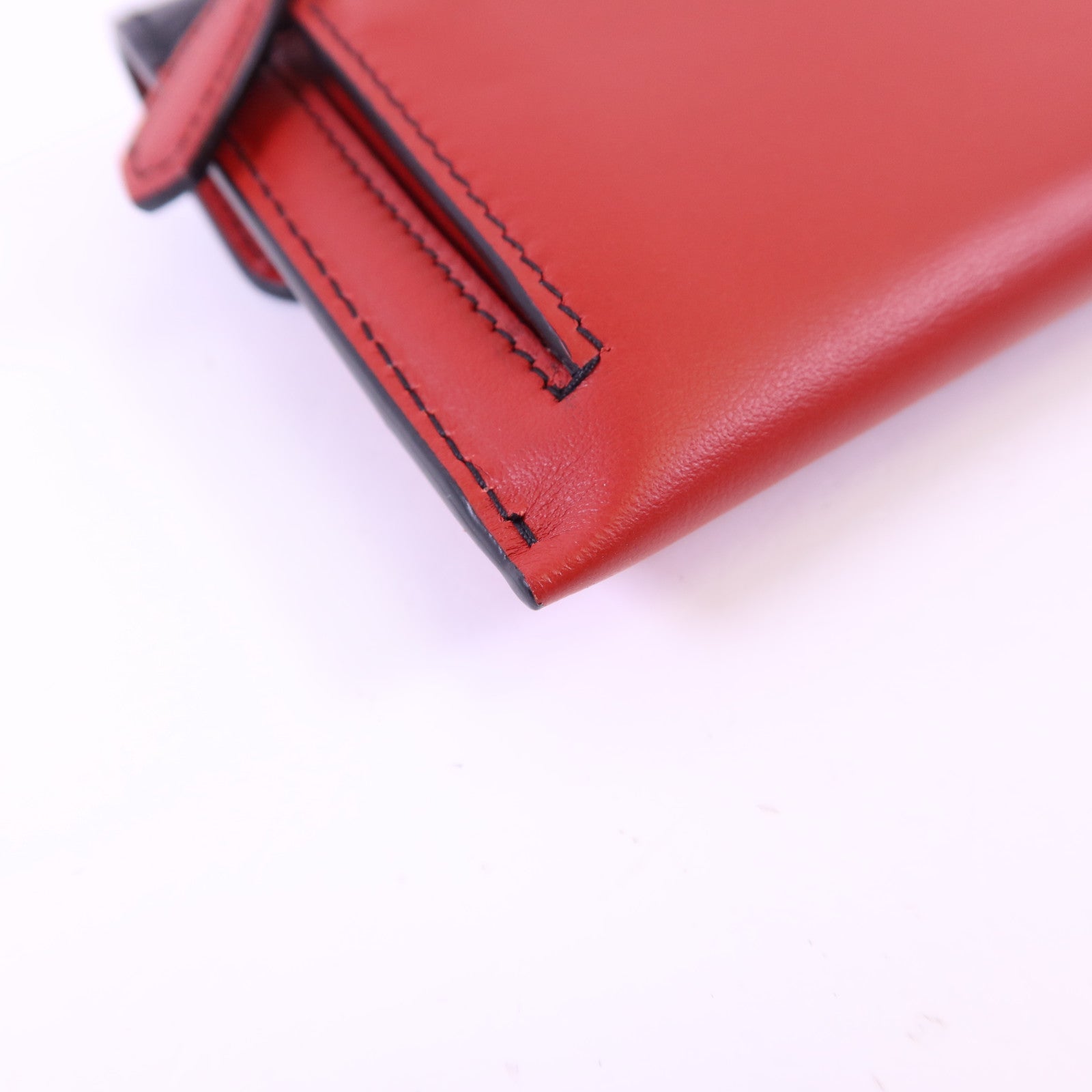 PRADA 【激減優惠】牛皮皮革Clutch銀扣手拿包