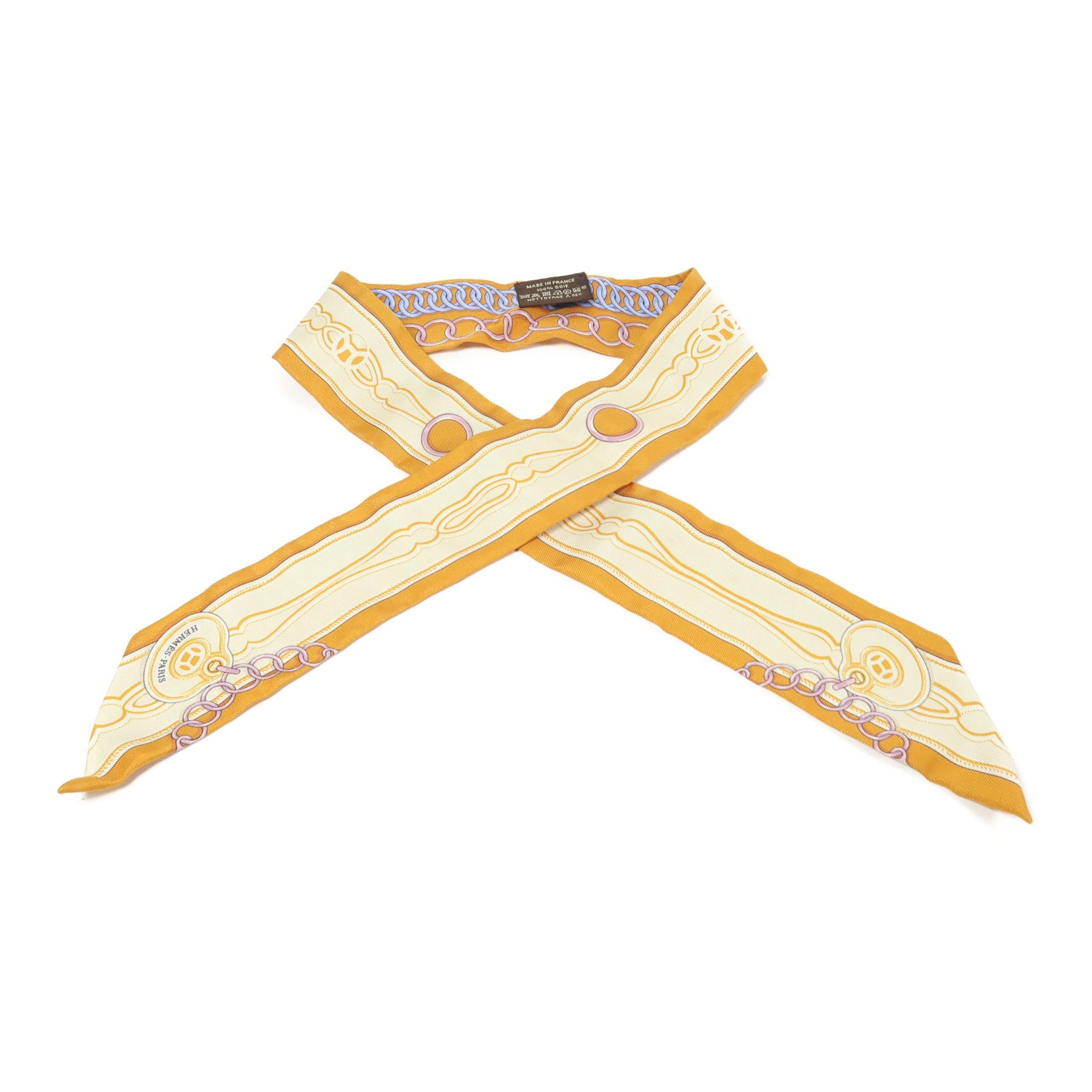 HERMES 絲質Twilly絲巾