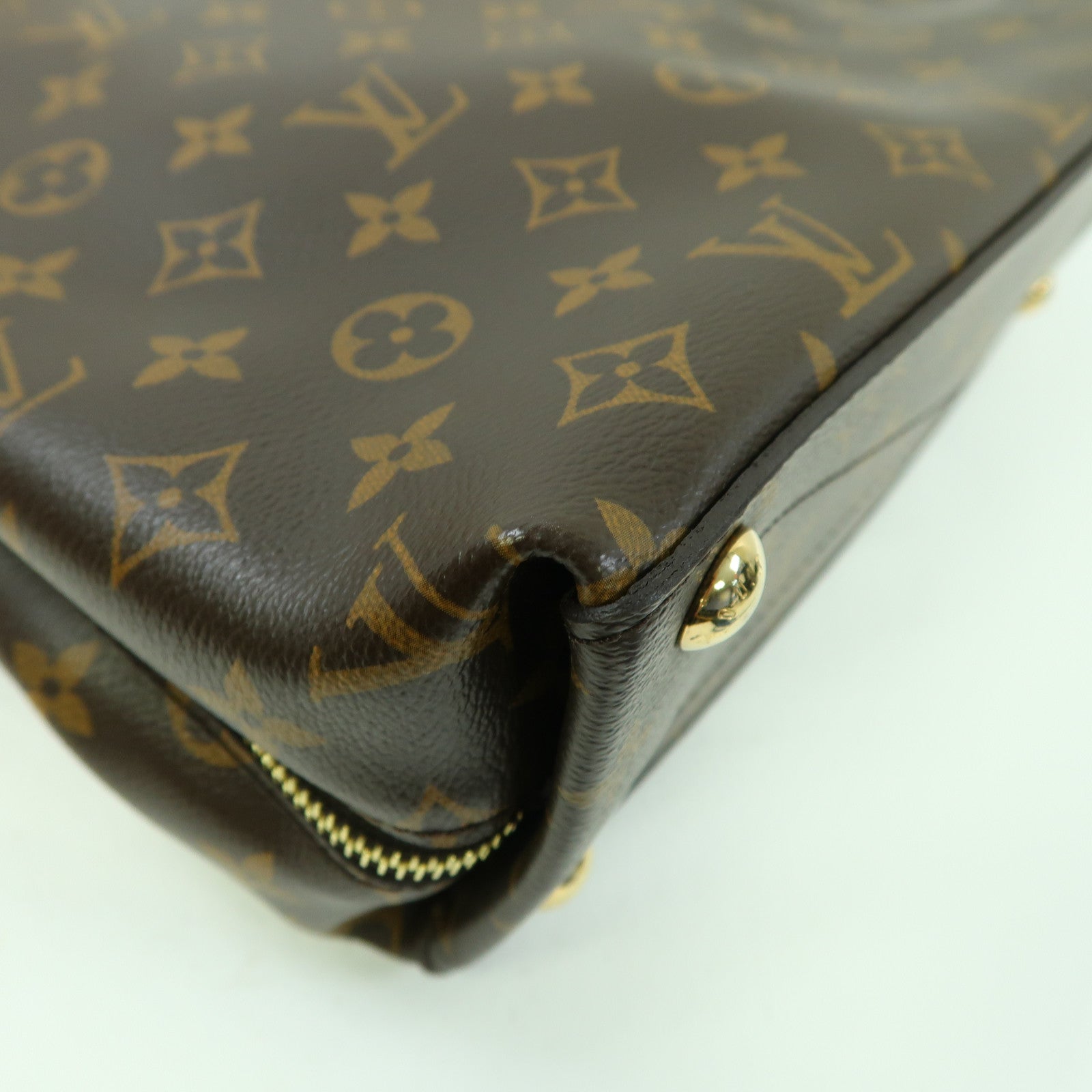 LOUIS VUITTON Monogram Tuileries Tote Bag金扣肩背袋啡色