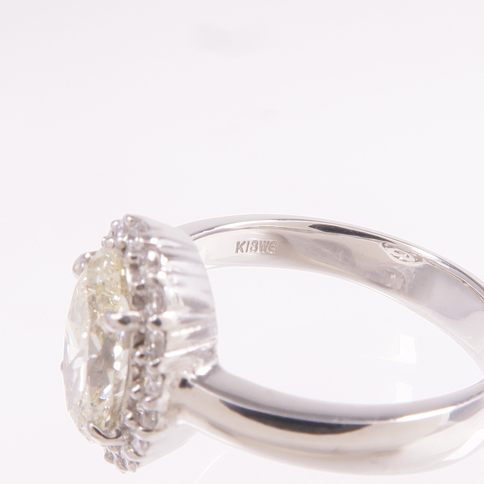 JEWELRY 18K白金/PT900鉑金Diamond Ring鑽石戒指US#6.75