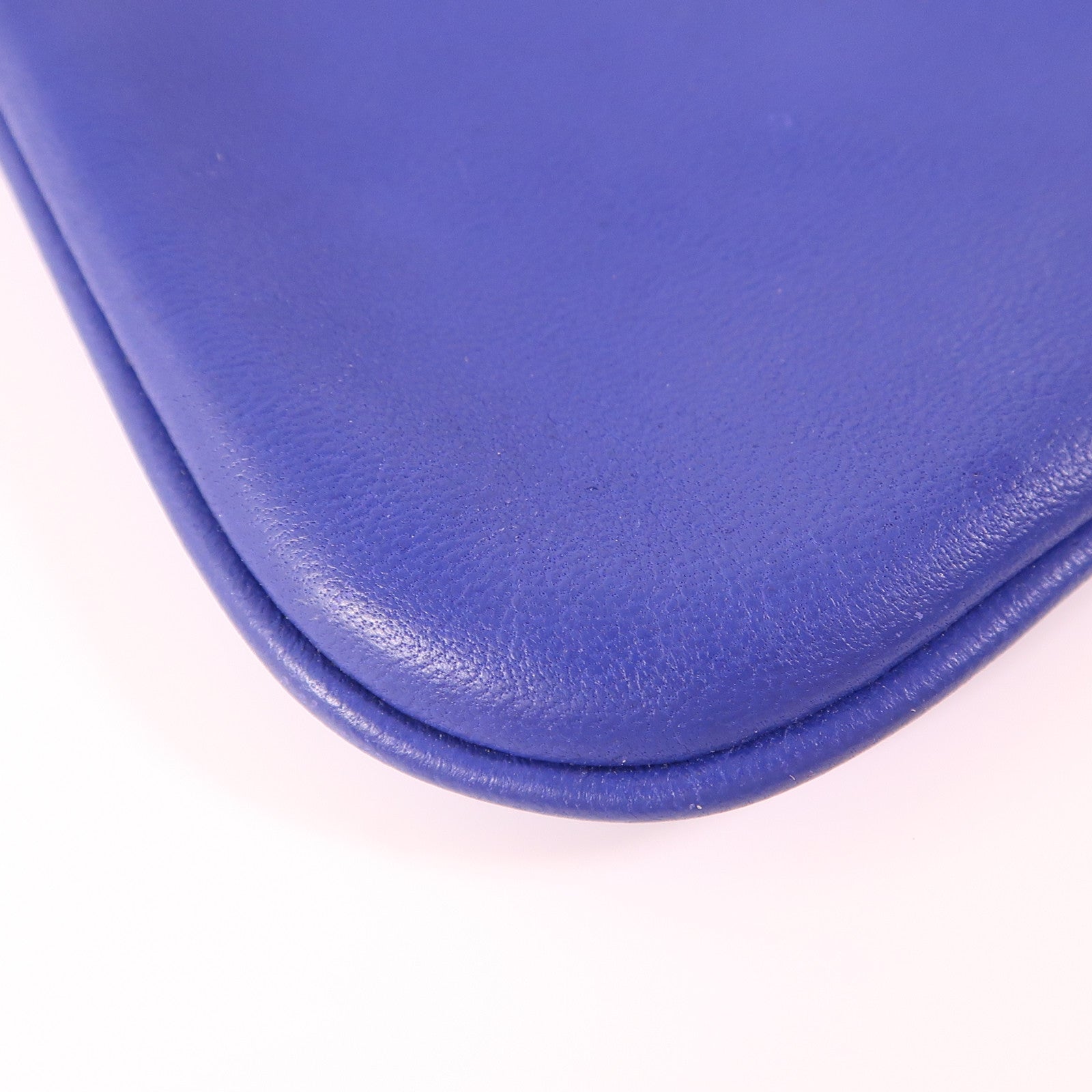 HERMES Chevre皮革/Swift皮革Aline銀扣肩背袋