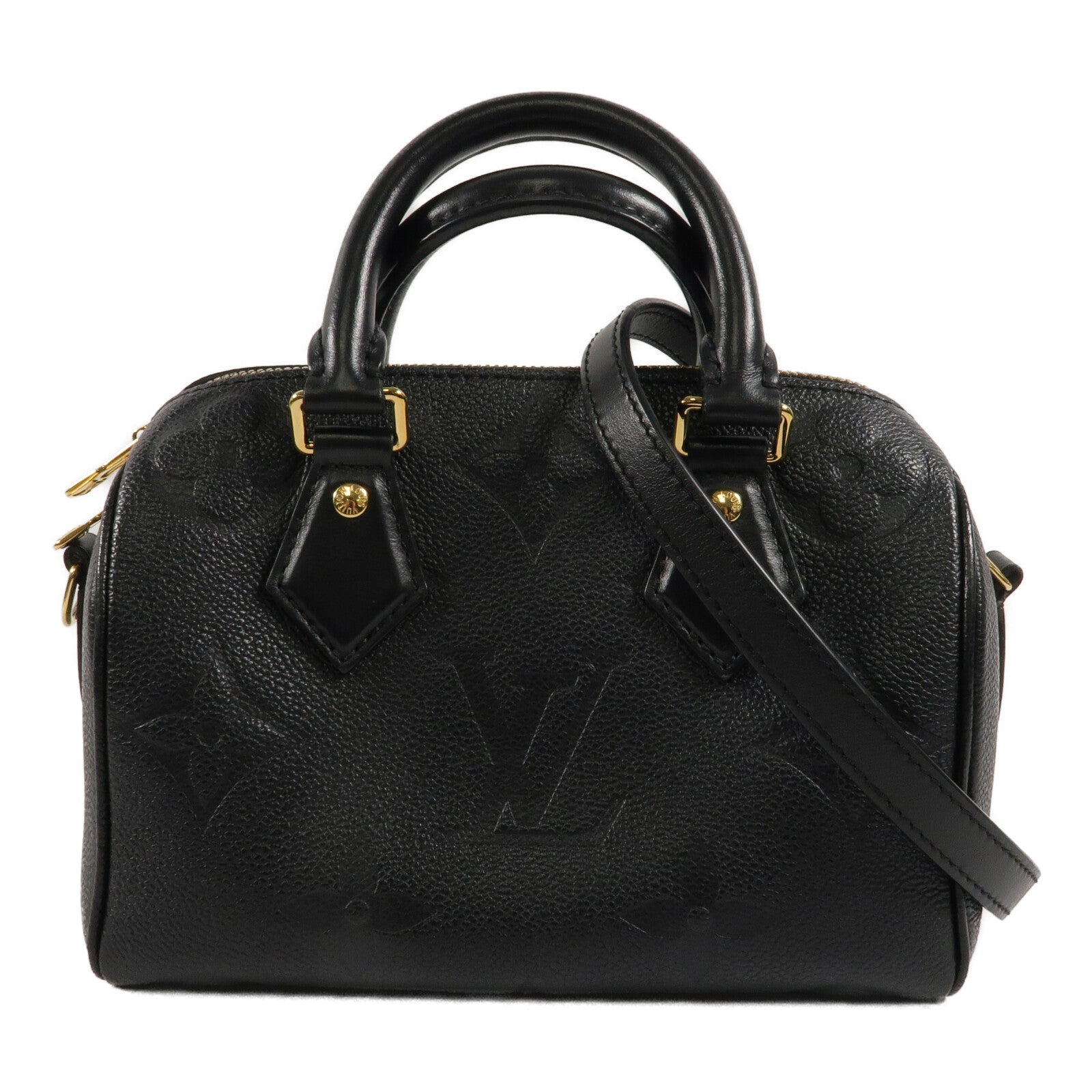 LOUIS VUITTON Monogram Empreinte Speedy Bandoulier 20鏈帶手挽肩背兩用袋
