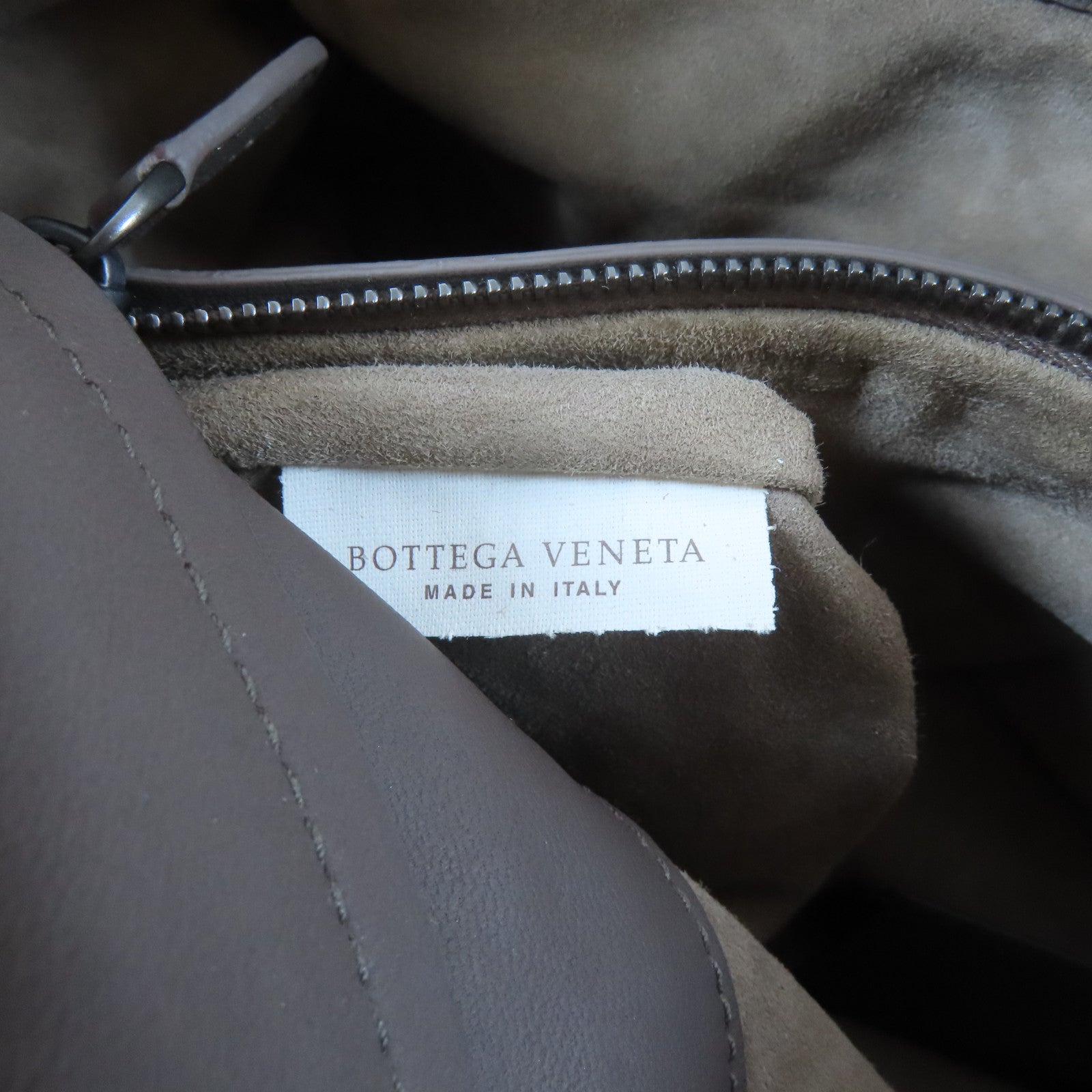 BOTTEGA VENETA 織紋羊皮皮革Chain Shoulder Bag鏈帶肩背袋啡色