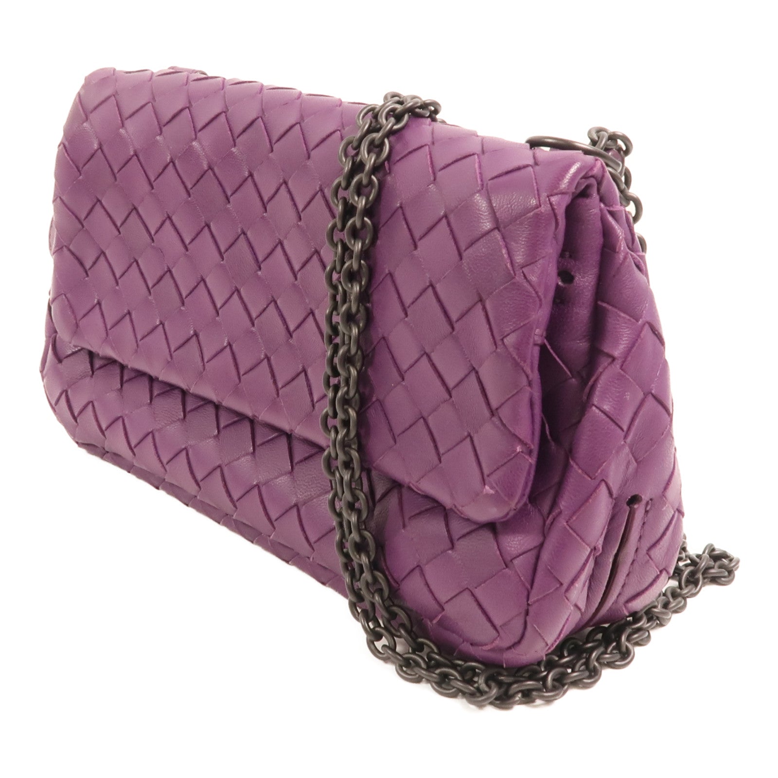 BOTTEGA VENETA 牛皮皮革Shoulder Bag鏈帶肩背袋