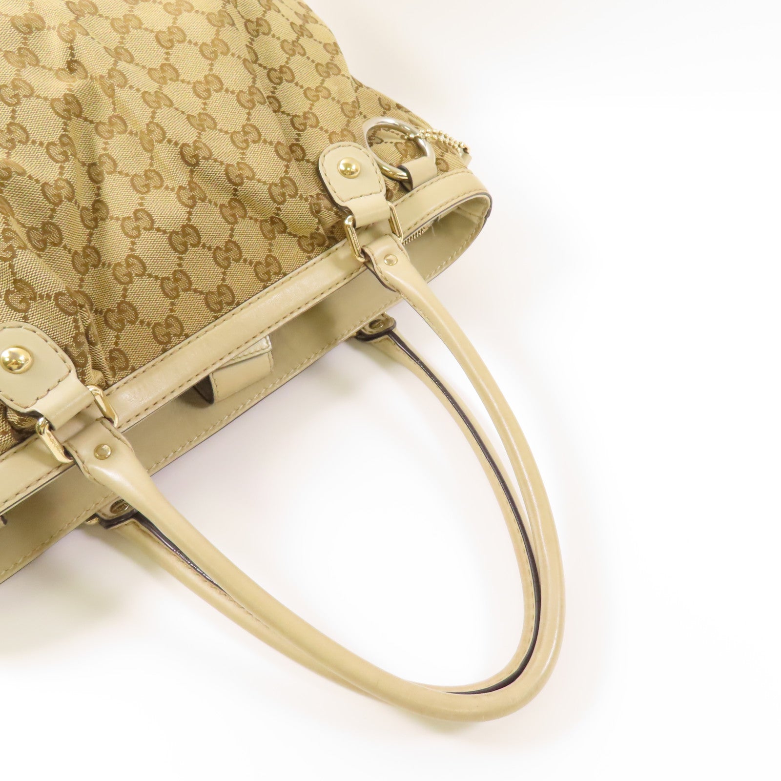 GUCCI 帆布Tote Bag金扣手挽袋