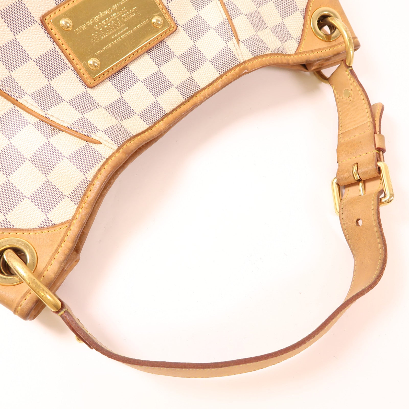 LOUIS VUITTON Damier Azur Galliera PM金扣肩背袋