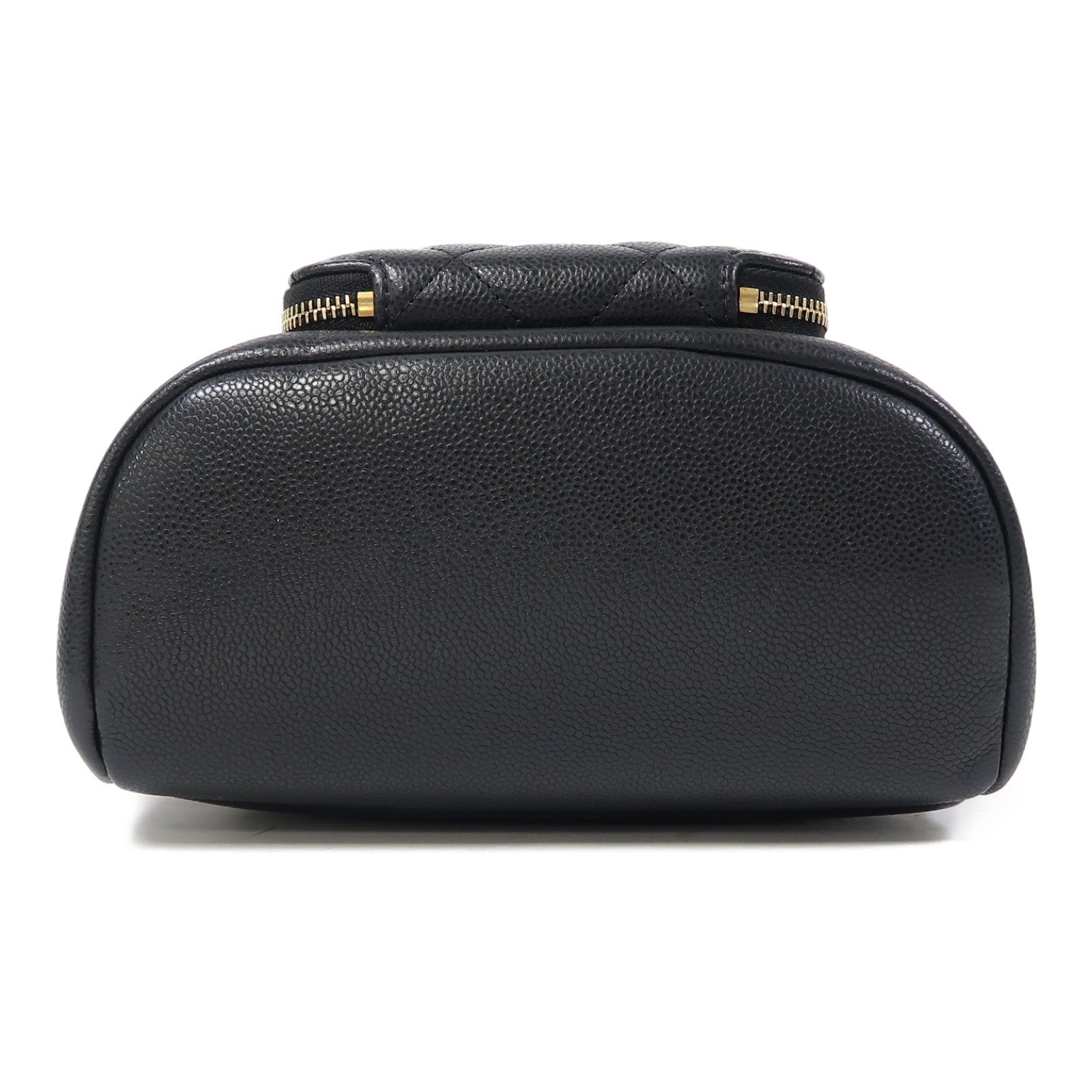 CHANEL Caviar皮革Chain Shoulder Bag金扣鏈帶肩背袋黑色