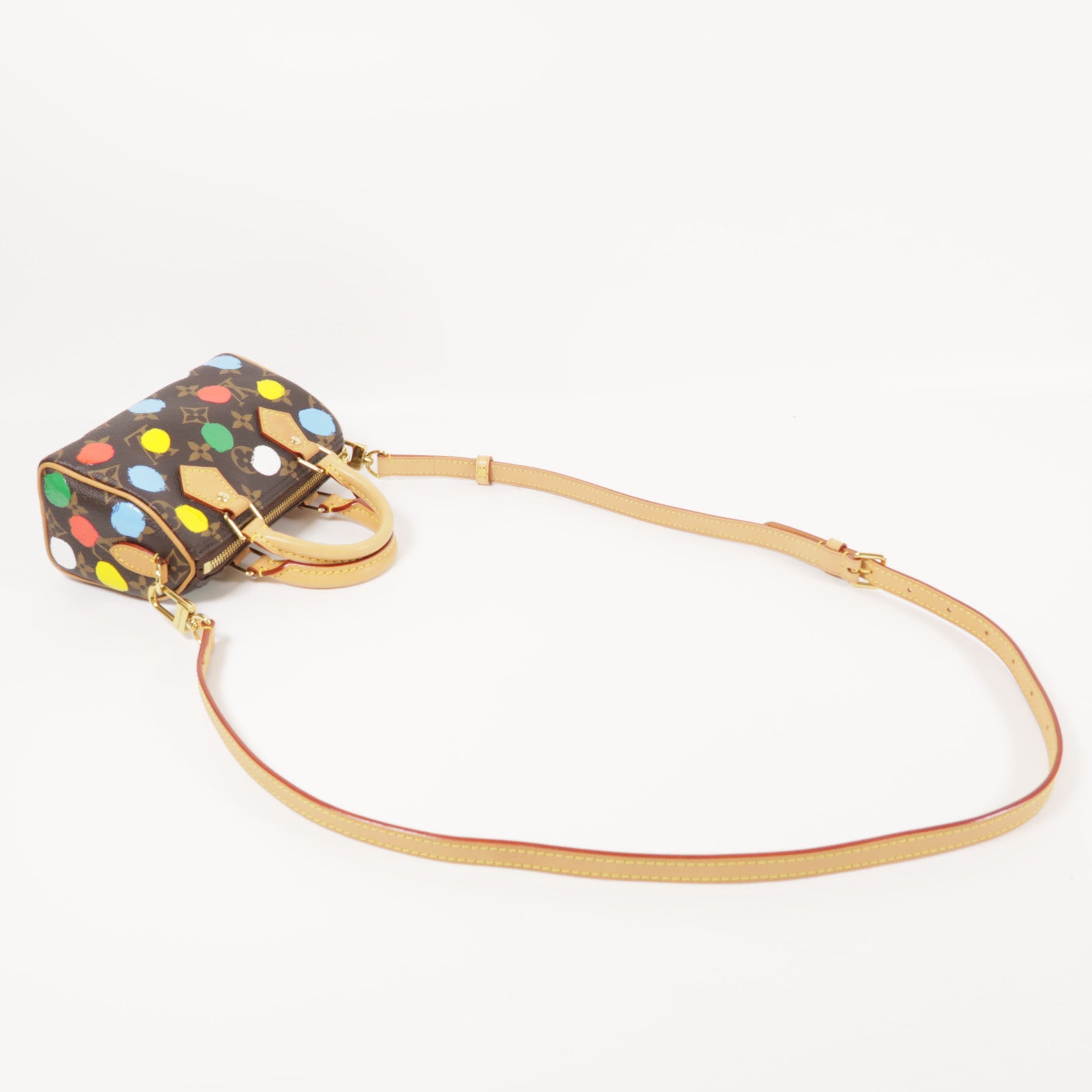 LOUIS VUITTON Monogram LVxYK Nano Speedy金扣手挽肩背兩用袋