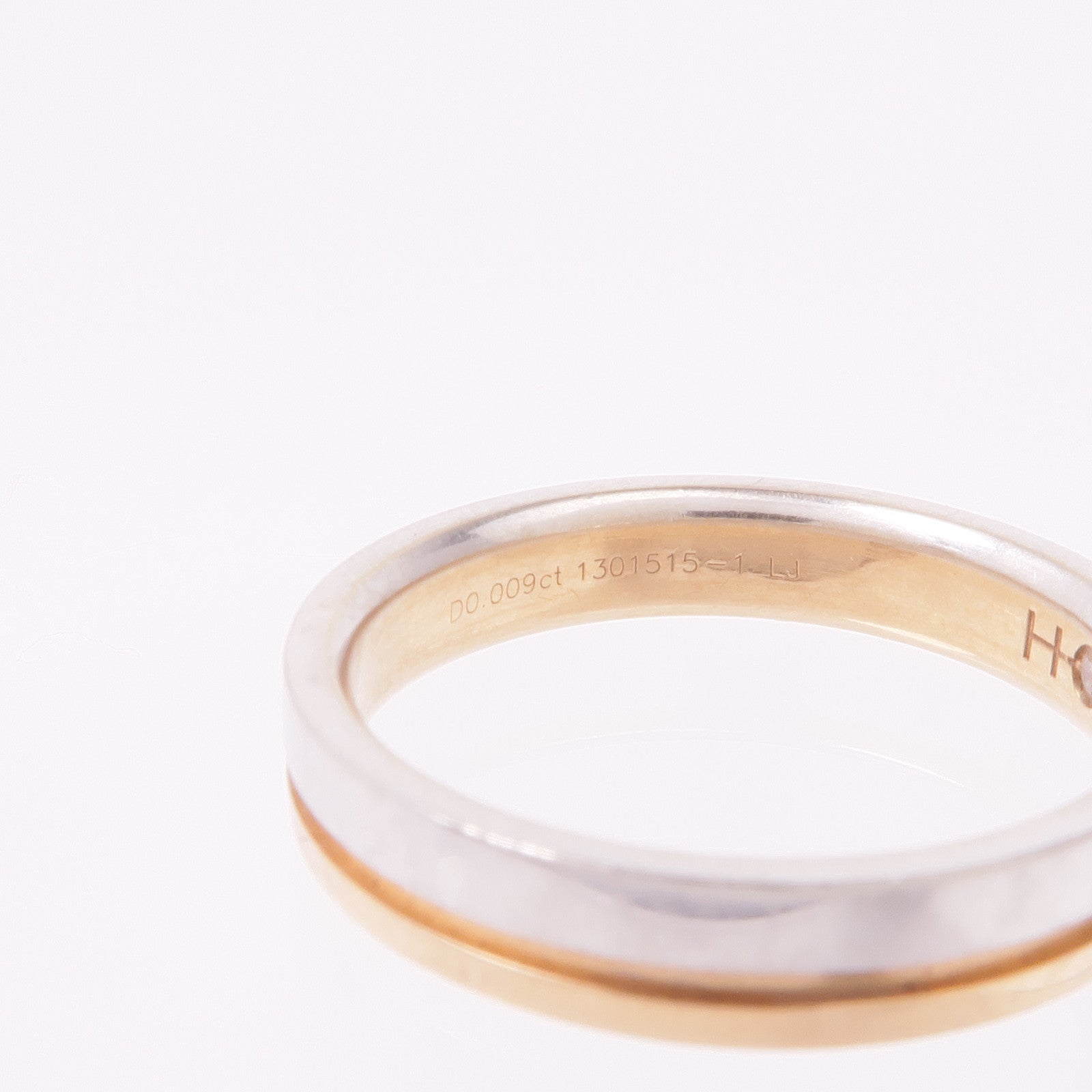 JEWELRY 18K玫瑰金/PT950鉑金Diamond Ring鑽石戒指US#6