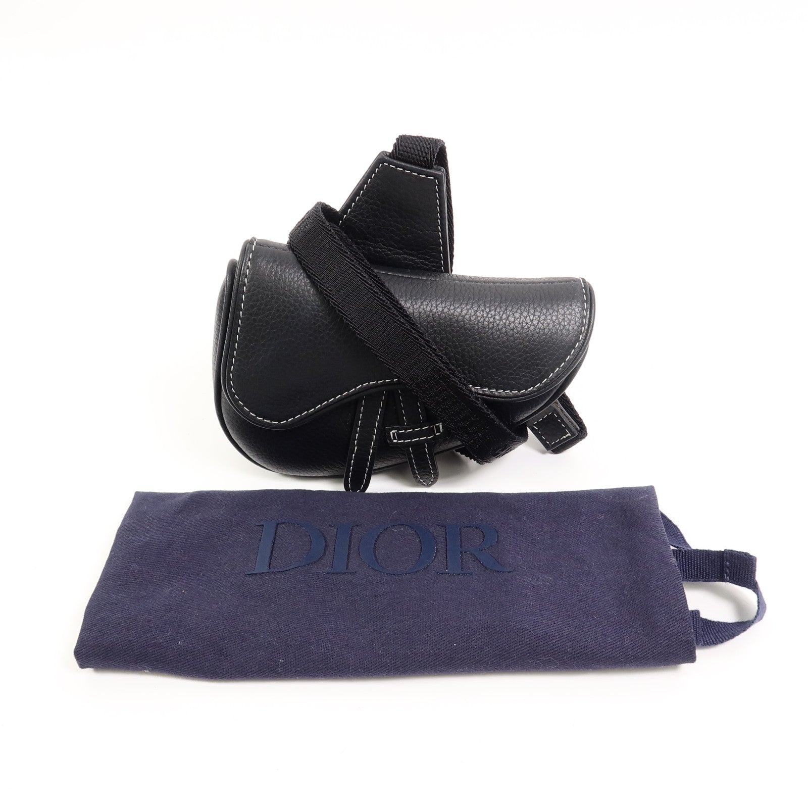 Dior 牛皮皮革Nano Saddle肩背袋
