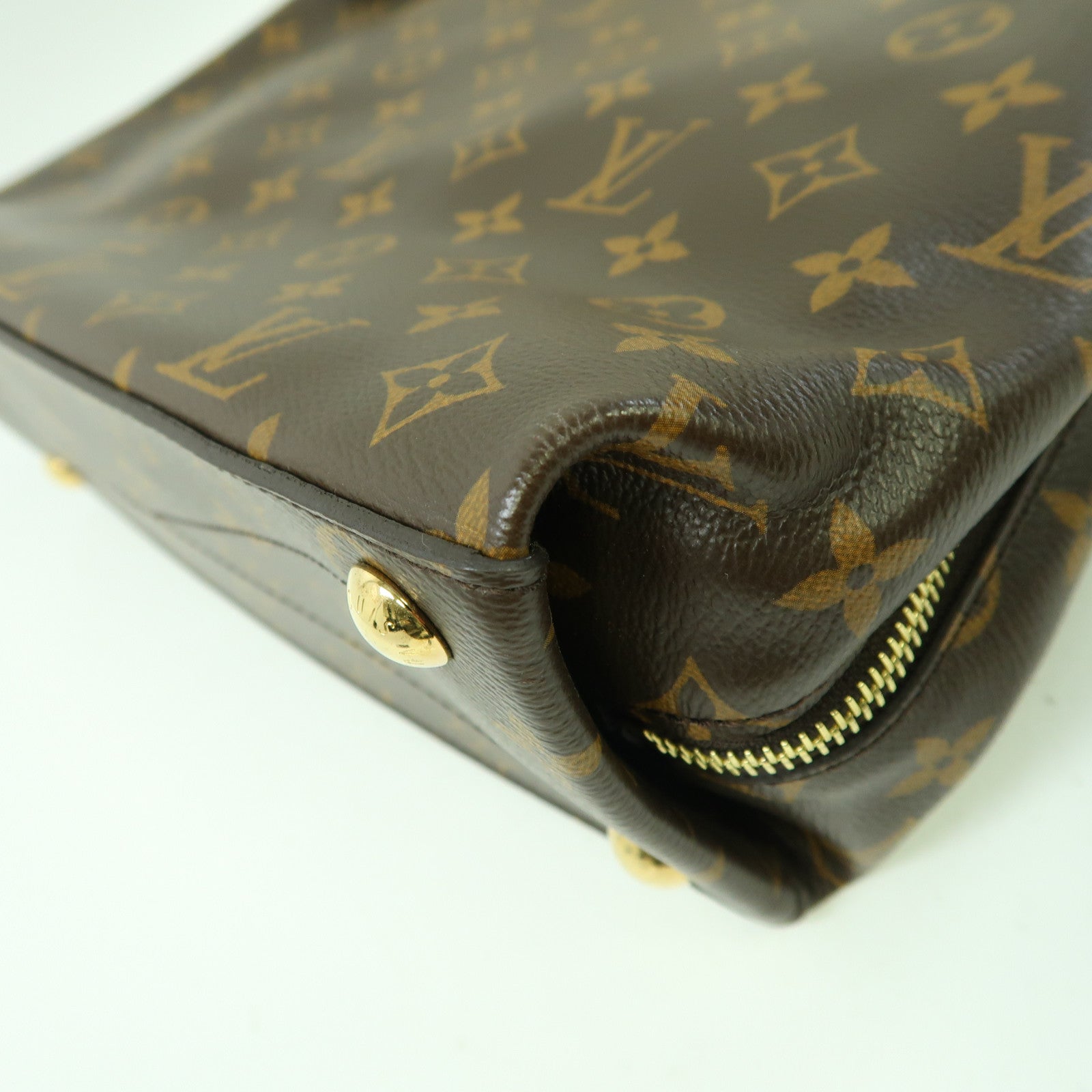 LOUIS VUITTON Monogram Tuileries Tote Bag金扣肩背袋啡色