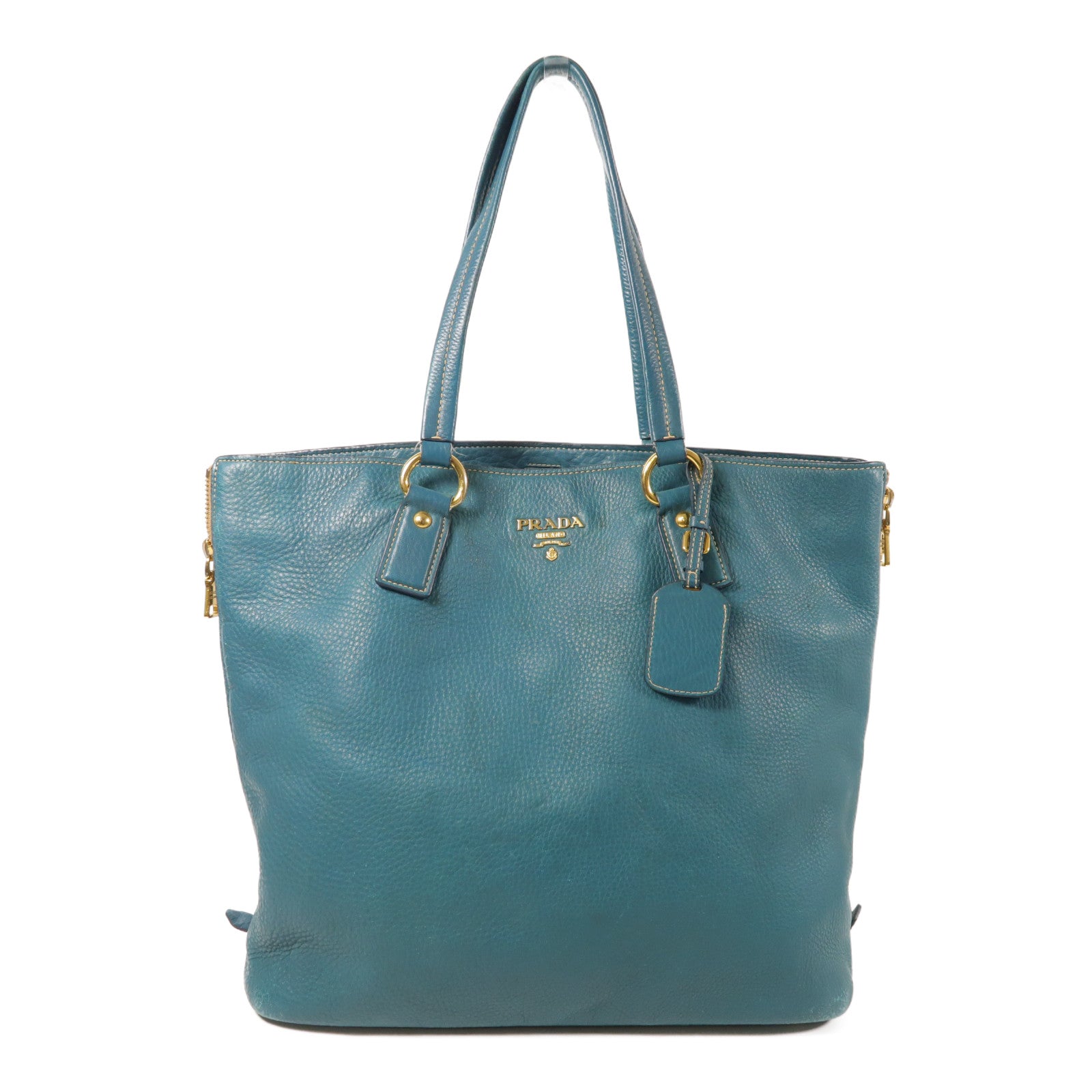 PRADA 牛皮皮革Shoulder Bag金扣肩背袋