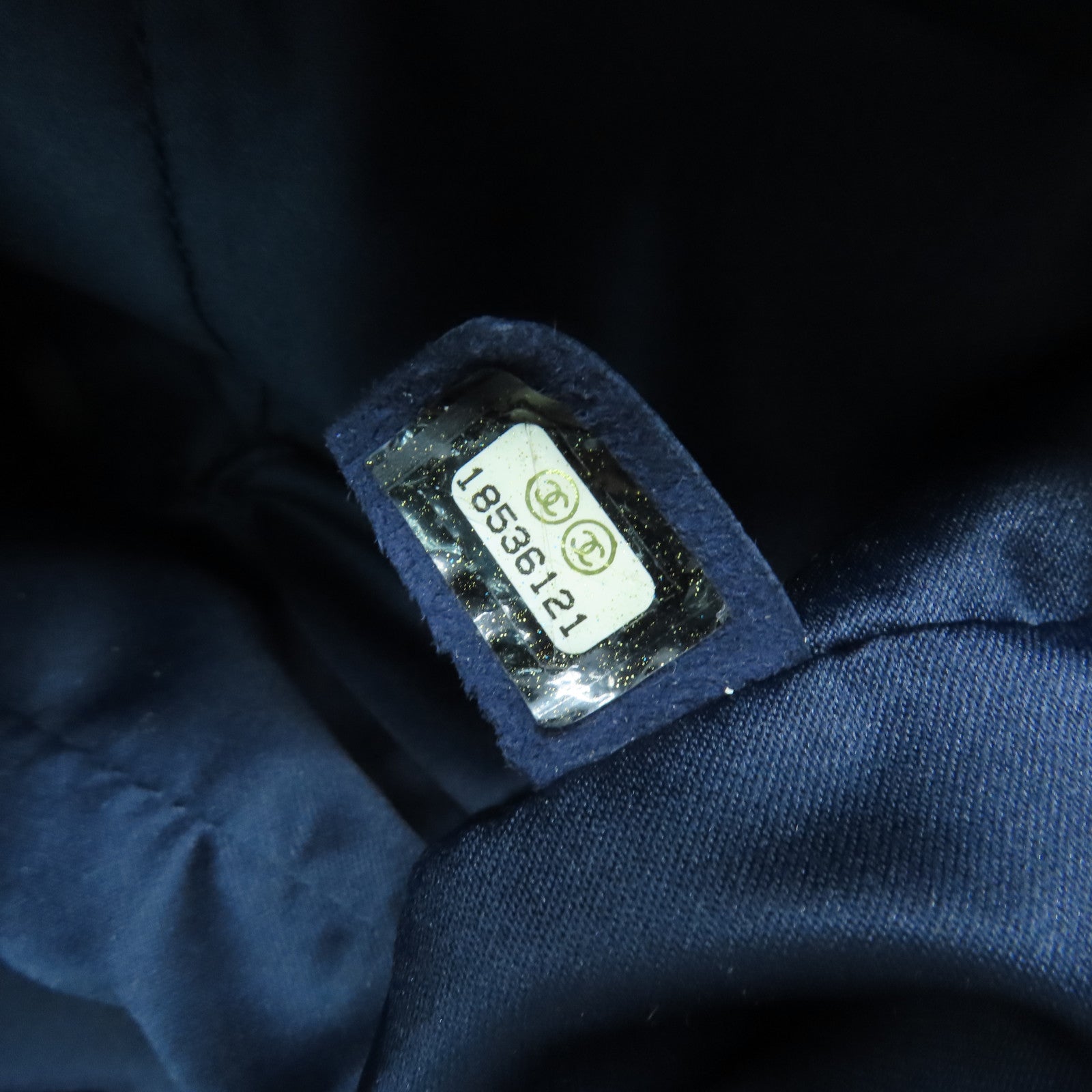 CHANEL **【清倉大減價】菱格皮革Shoulder Bag銀扣肩背袋藍色