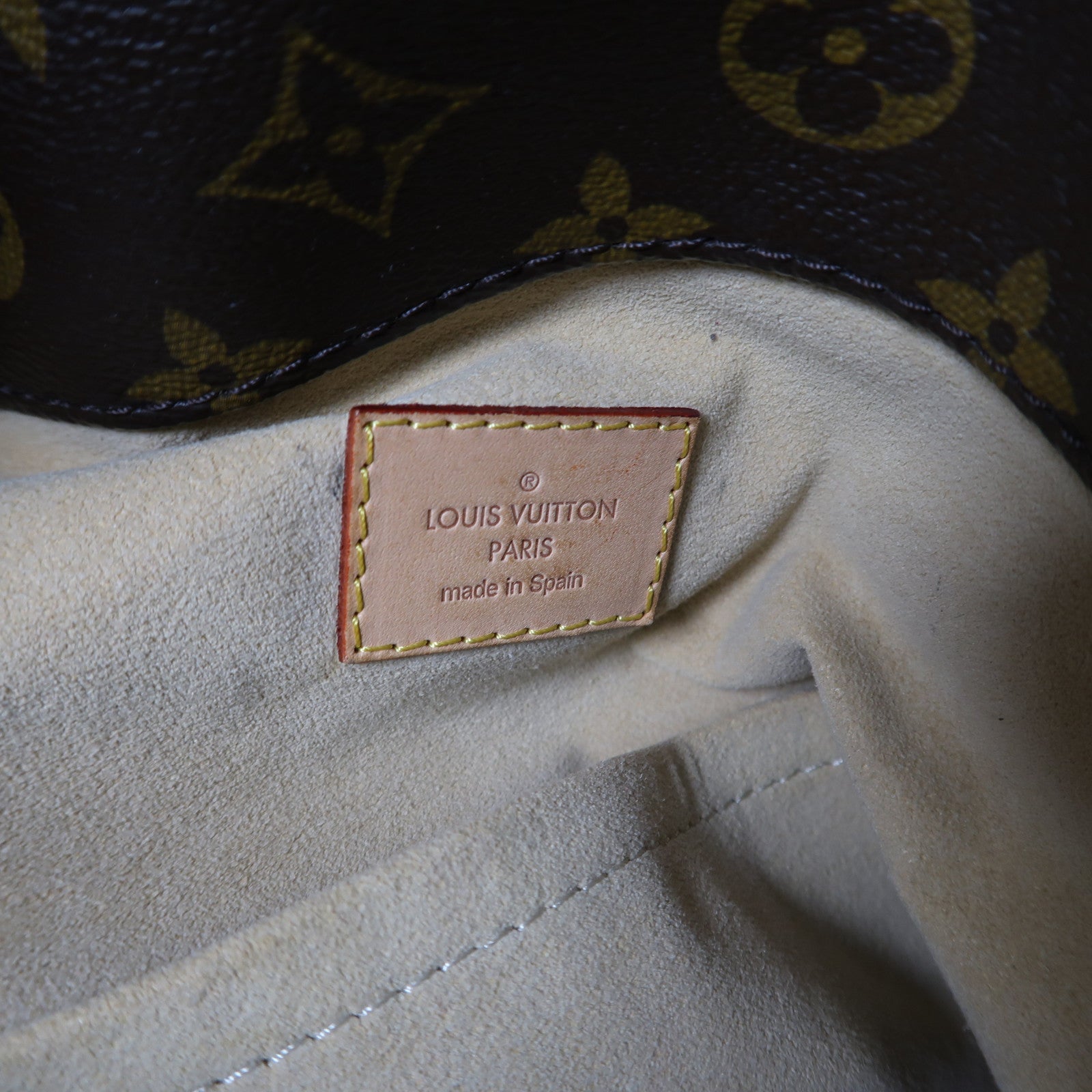 LOUIS VUITTON Monogram Artsy MM金扣肩背袋啡色