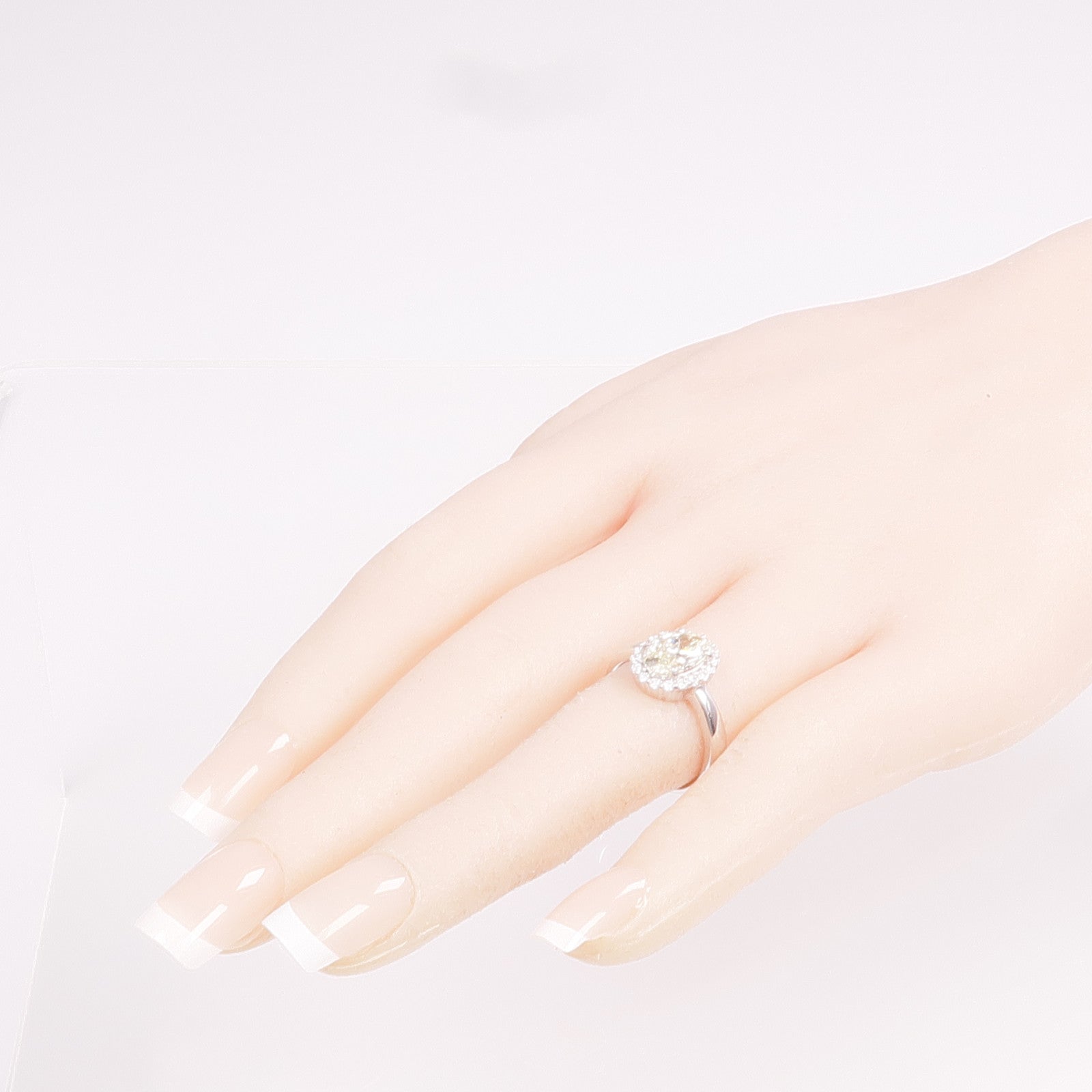 JEWELRY 18K白金/PT900鉑金Diamond Ring鑽石戒指US#6.75