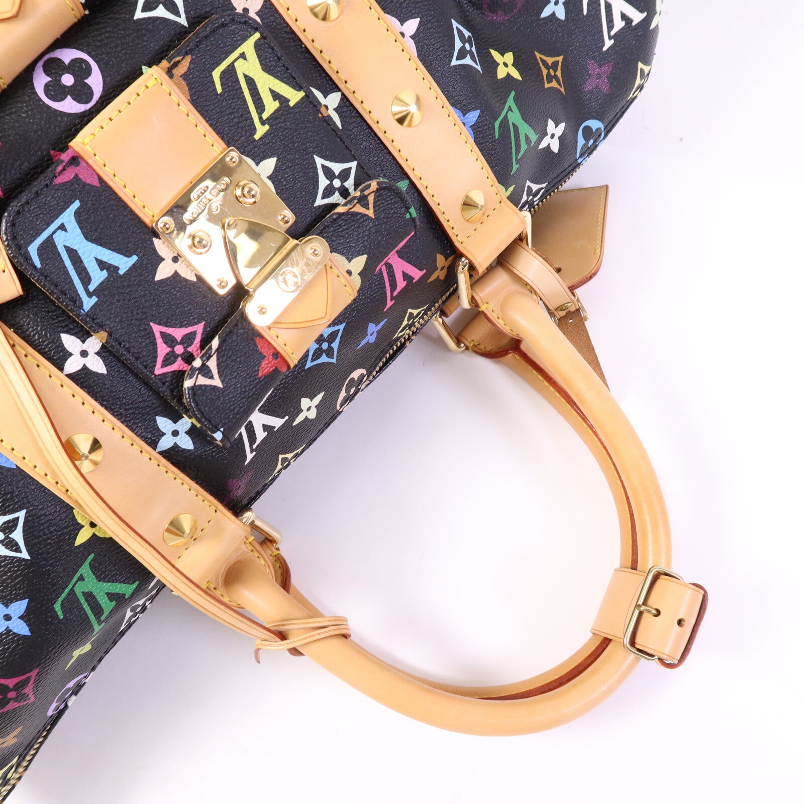 LOUIS VUITTON Monogram Multicolour Keepall 45 Takashi Murakami金扣手挽袋
