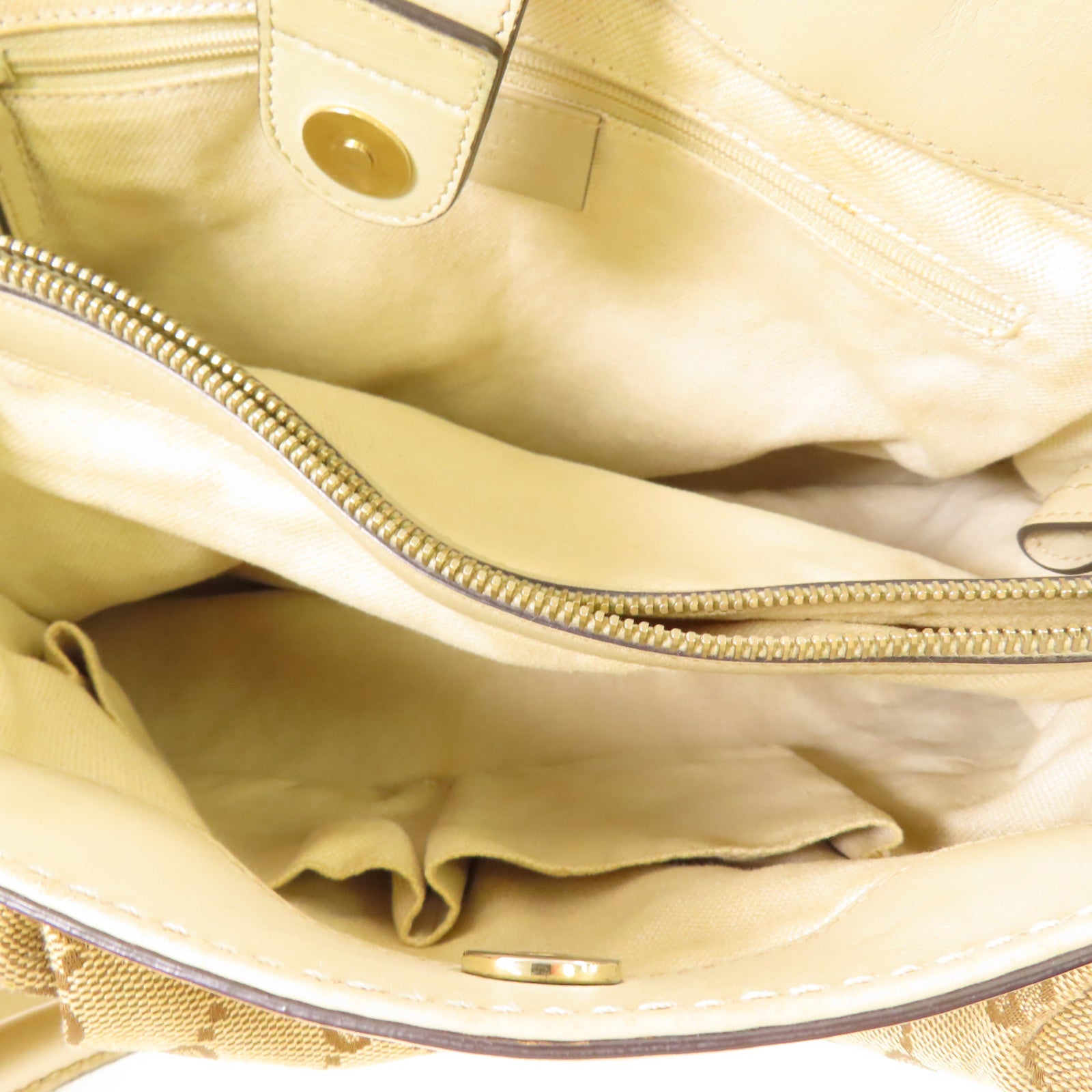 GUCCI 帆布Tote Bag金扣手挽袋