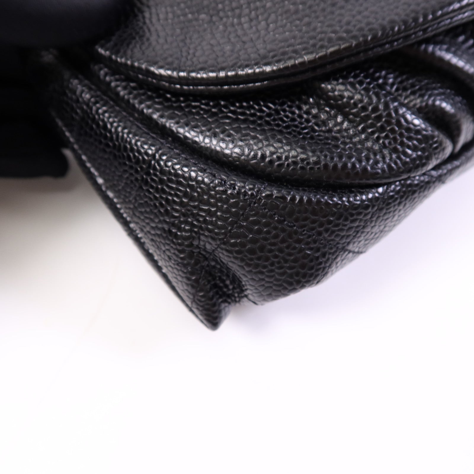 CHANEL 牛皮皮革Chain Shoulder Bag銀扣鏈帶肩背袋