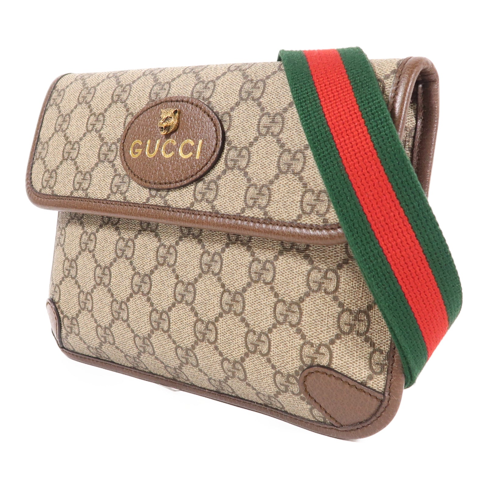GUCCI 塗層帆布Neo Vintage GG Supreme金扣腰包