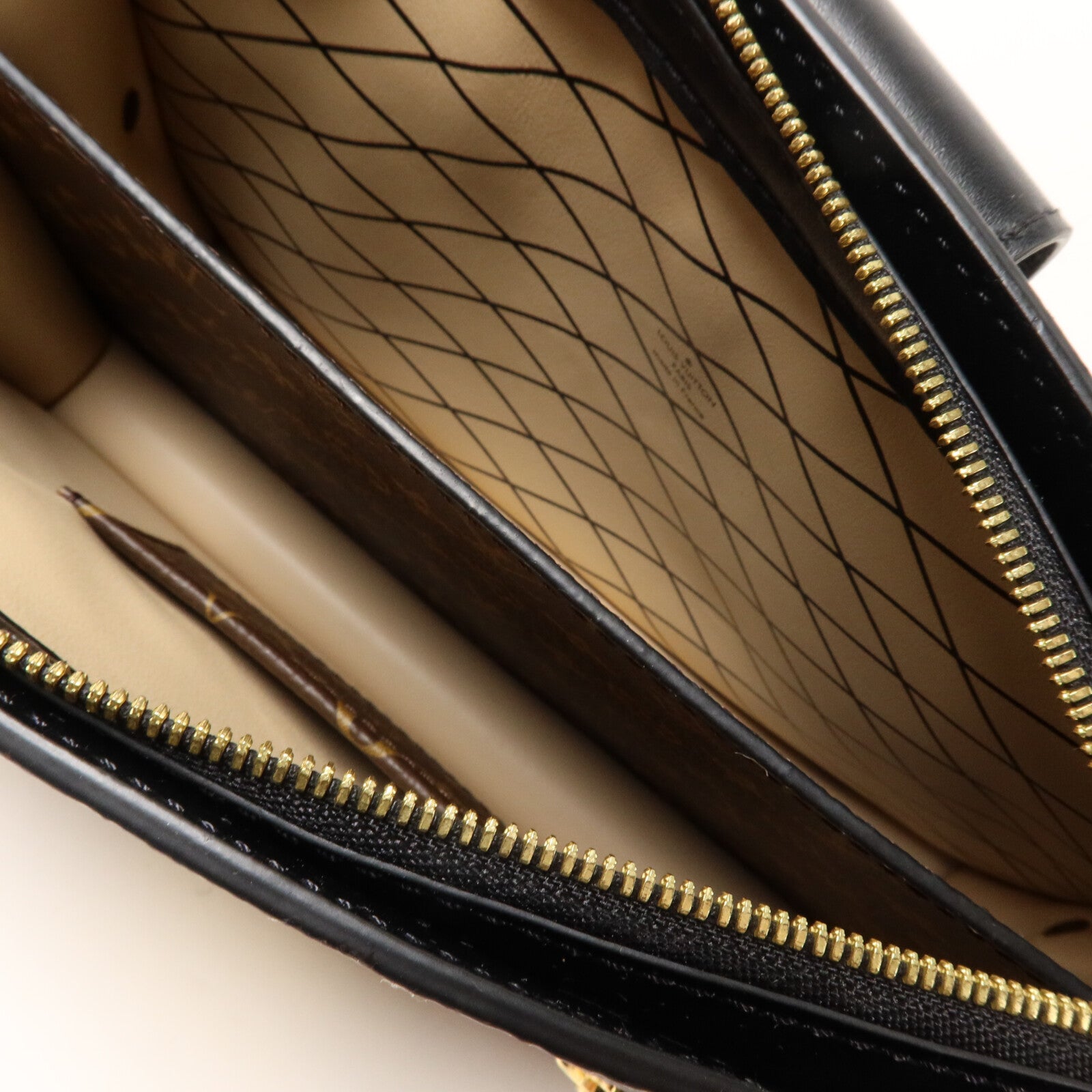 LOUIS VUITTON Monogram Reverse Trunk Clutch鏈帶肩背袋