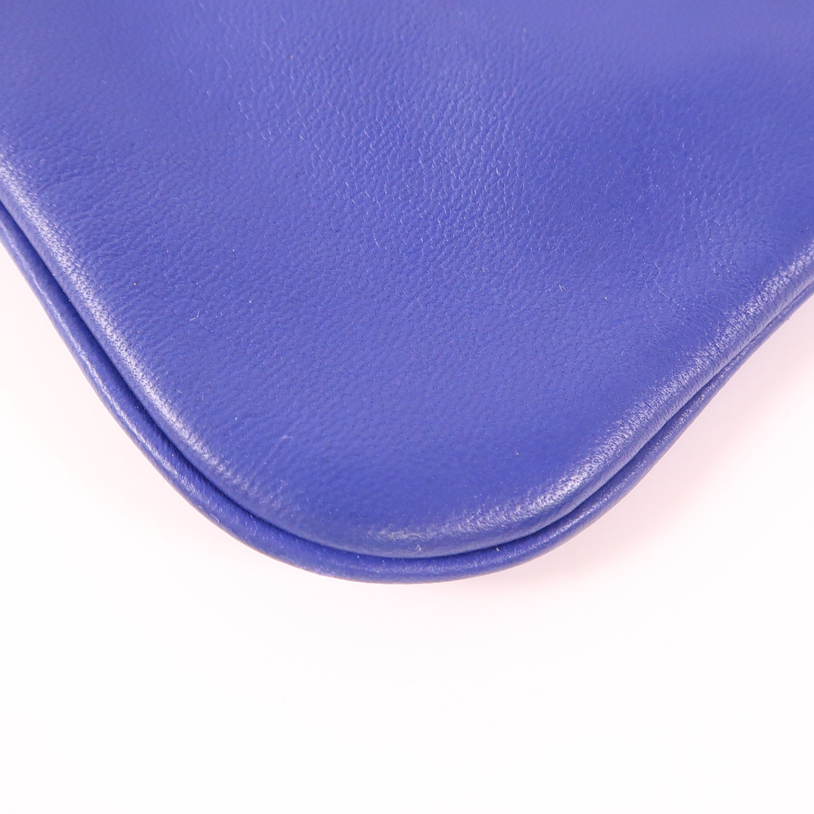 HERMES Chevre皮革/Swift皮革Aline銀扣肩背袋