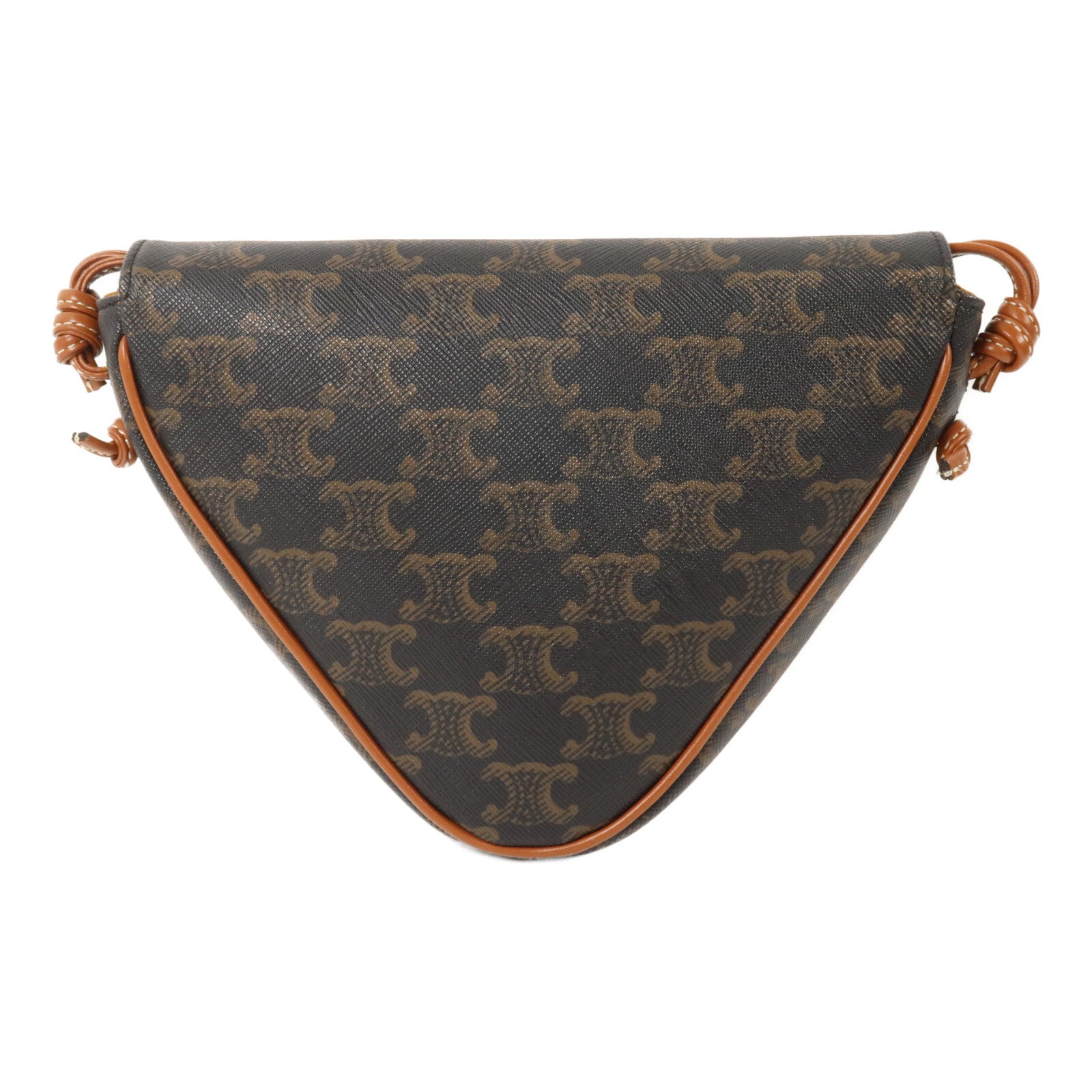CELINE 塗層帆布Triangle Bag肩背袋