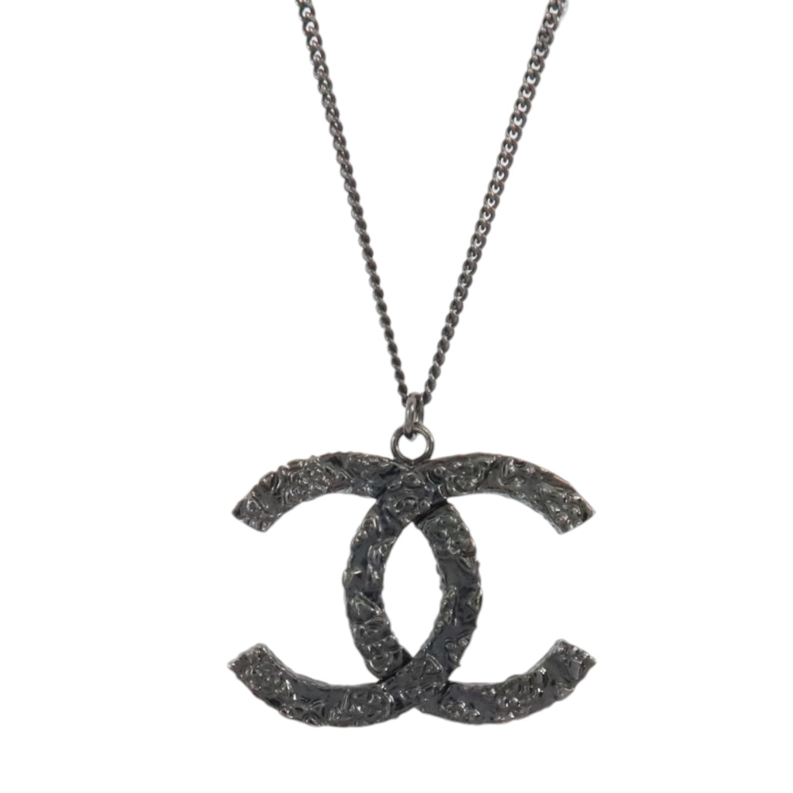 CHANEL 金屬So Black CC Logo Necklace項鏈