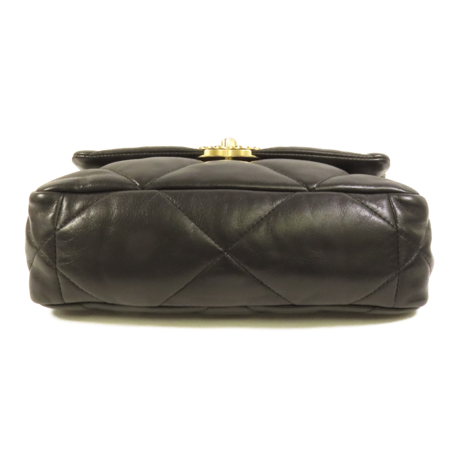 CHANEL 羊皮皮革Chanel 19 Small金扣鏈帶肩背袋