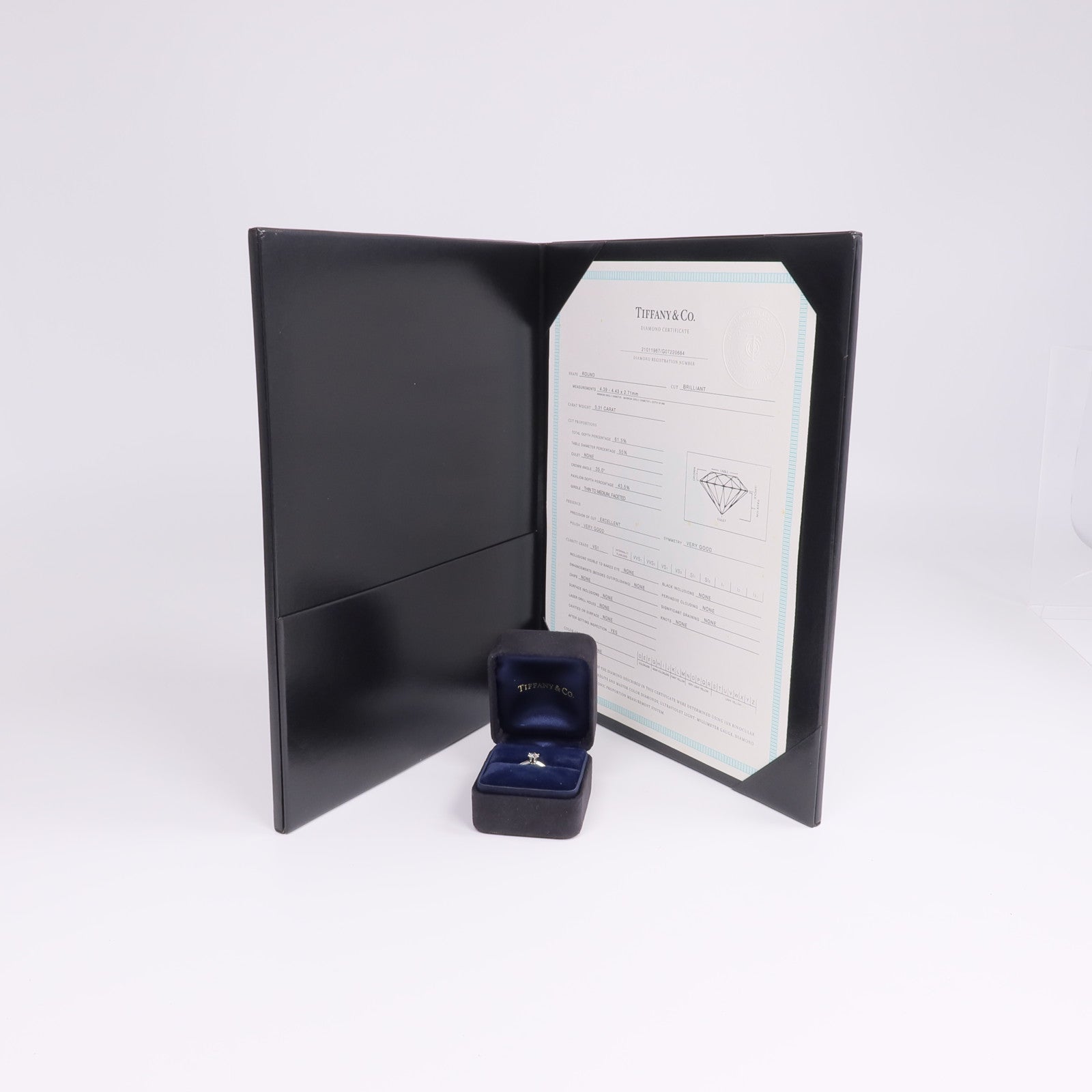 TIFFANY＆CO PT950鉑金Diamond Ring鑽石戒指