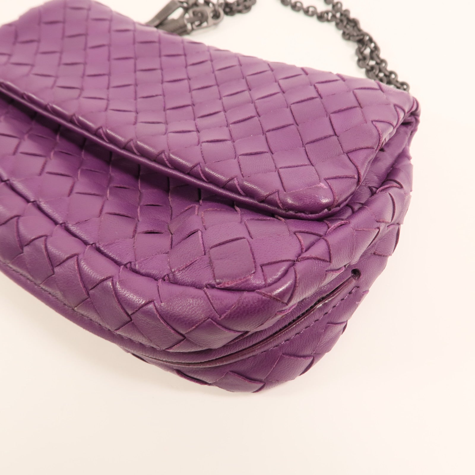 BOTTEGA VENETA 牛皮皮革Shoulder Bag鏈帶肩背袋