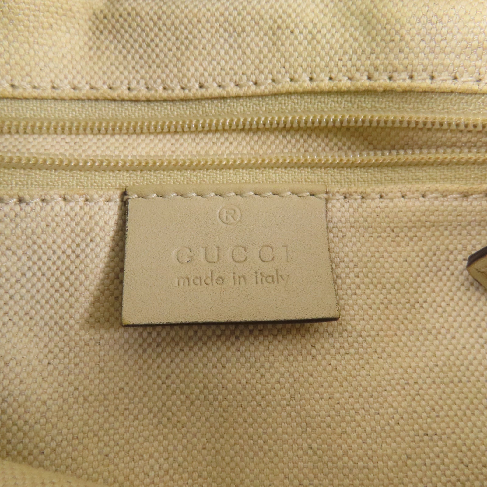 GUCCI 帆布Tote Bag金扣手挽袋