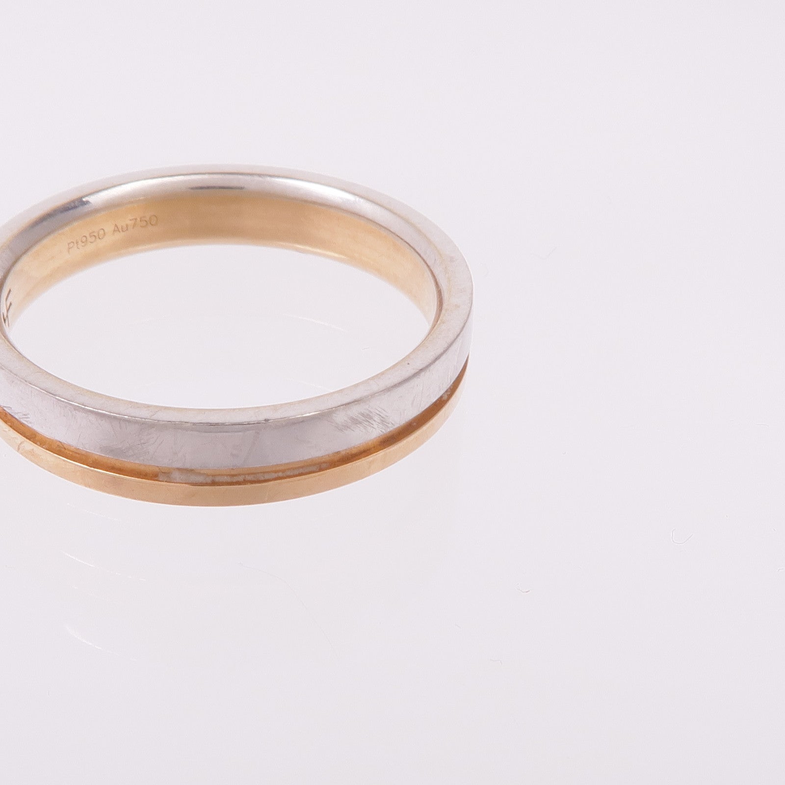 JEWELRY 18K玫瑰金/PT950鉑金Diamond Ring鑽石戒指US#6