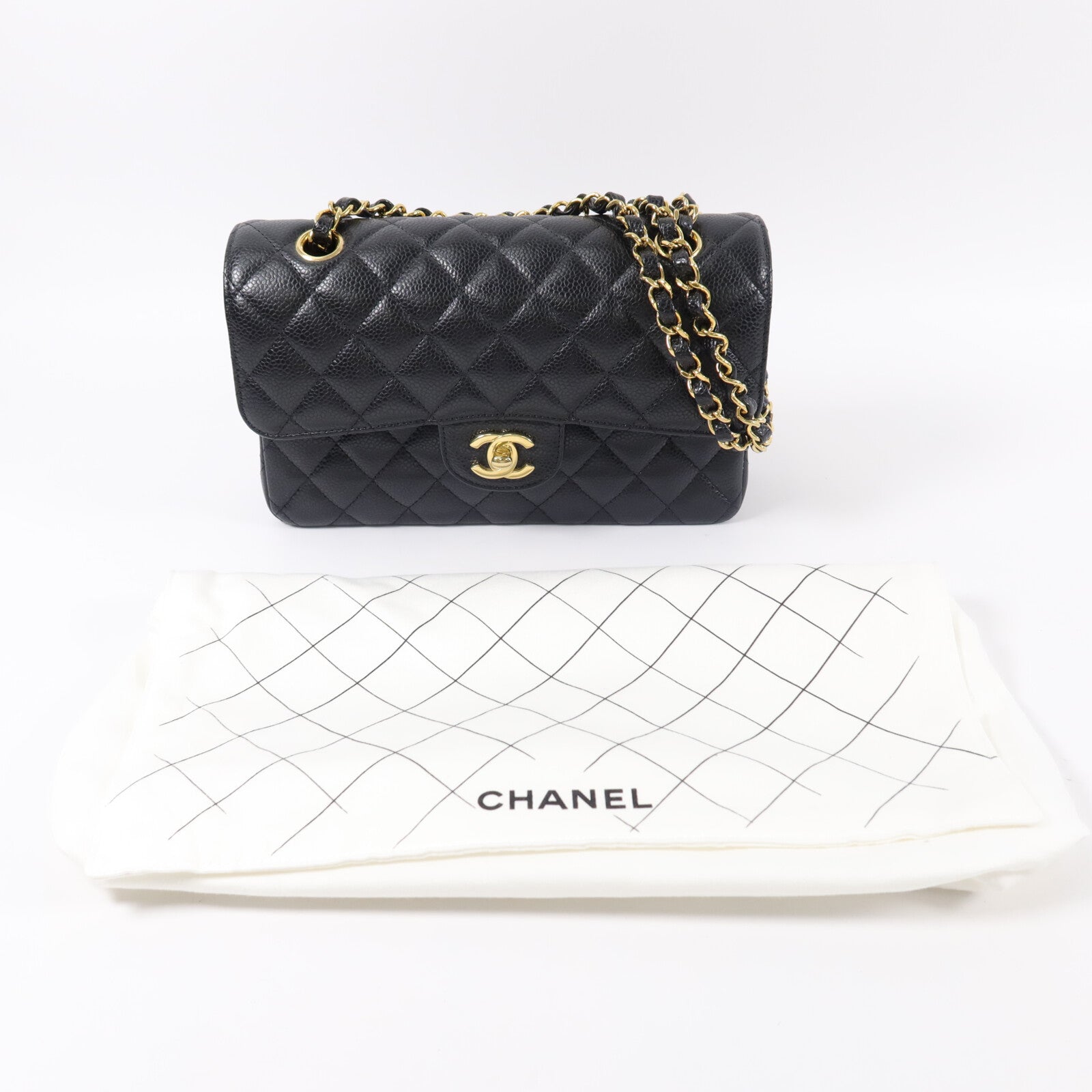 CHANEL 牛皮皮革Classic 23鏈帶肩背袋