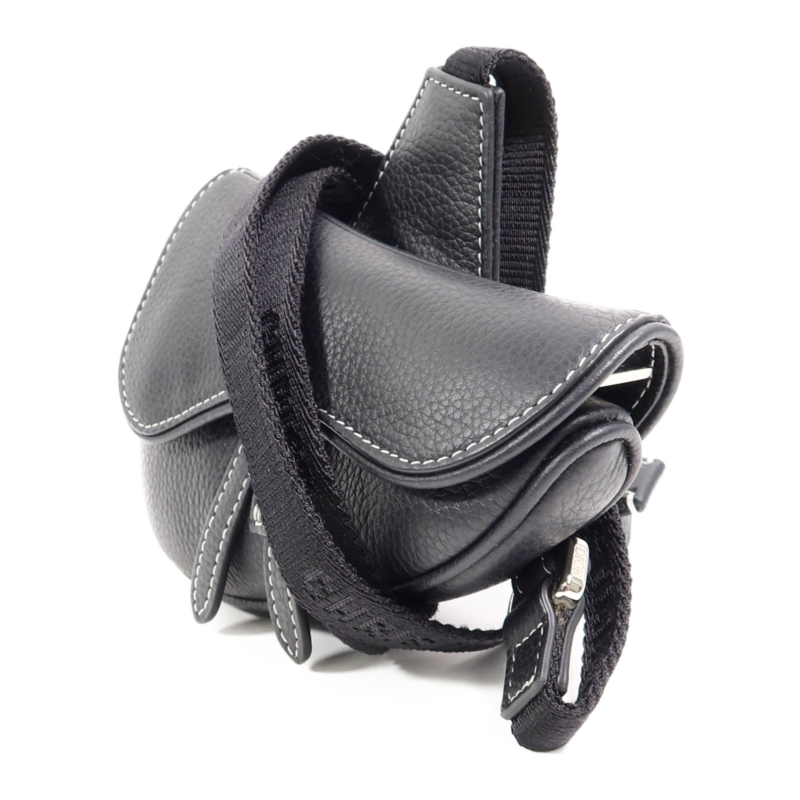 Dior 牛皮皮革Nano Saddle肩背袋