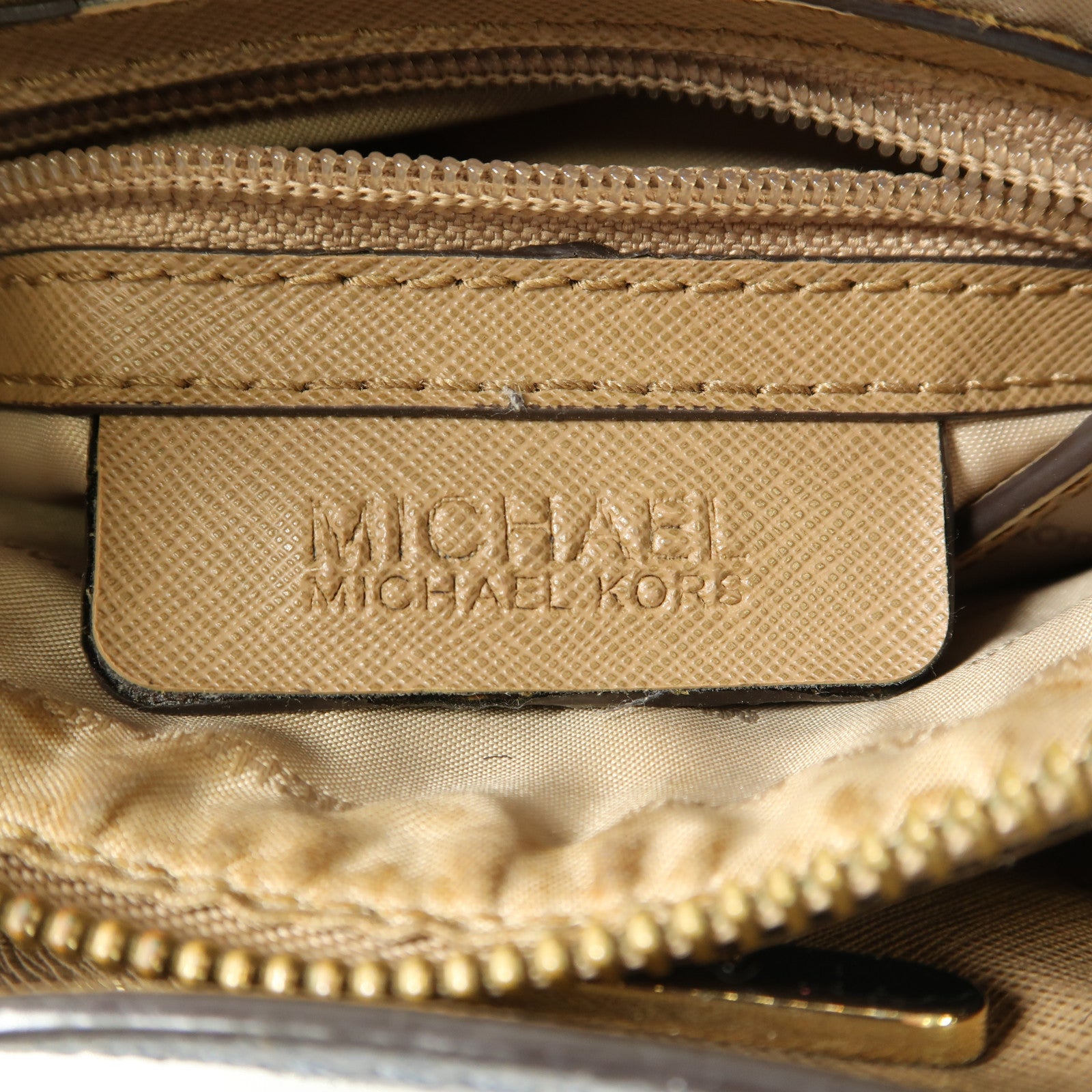 Michael Kors 牛皮皮革2 Way Shoulder Bag金扣手挽肩背兩用袋深藍色
