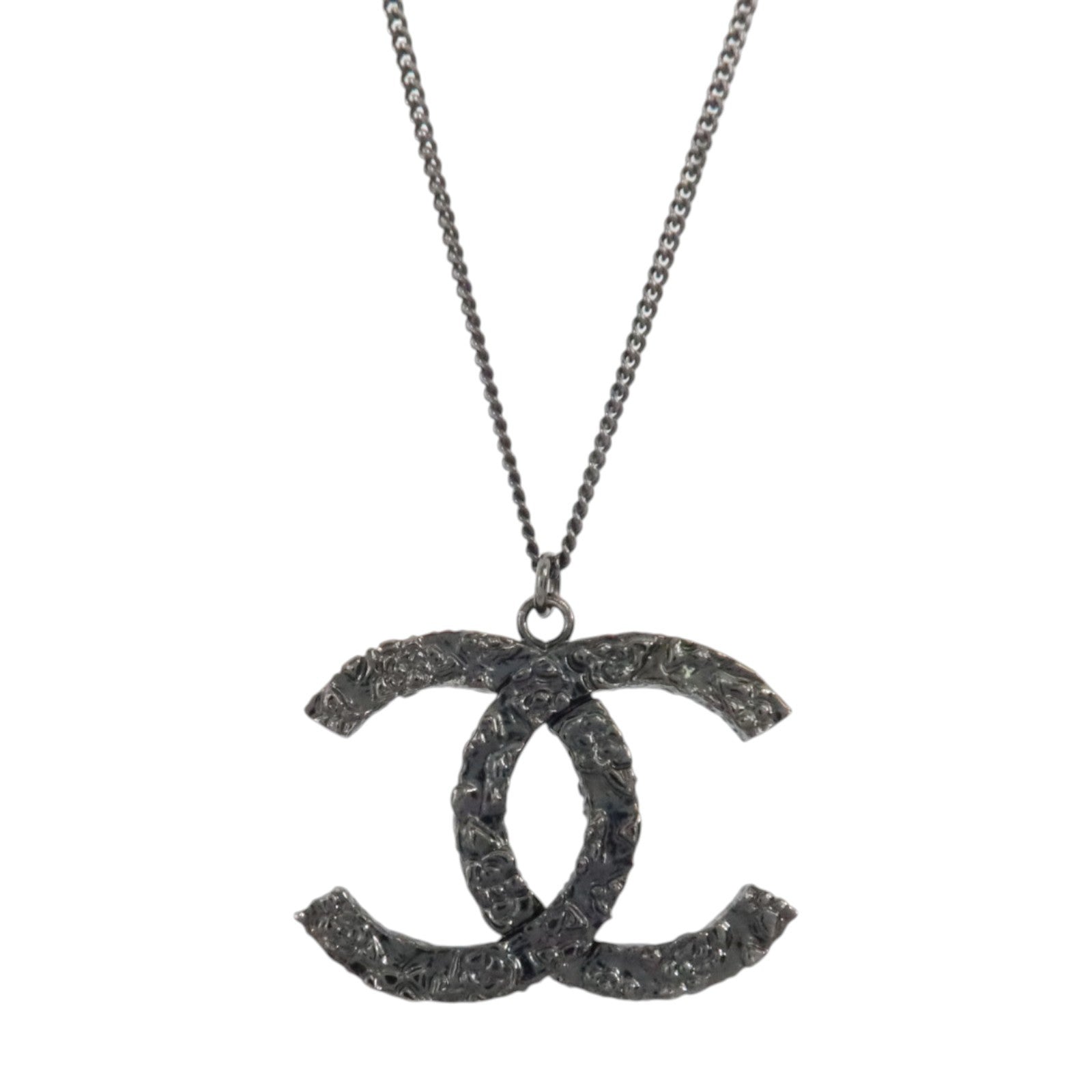 CHANEL 金屬So Black CC Logo Necklace項鏈