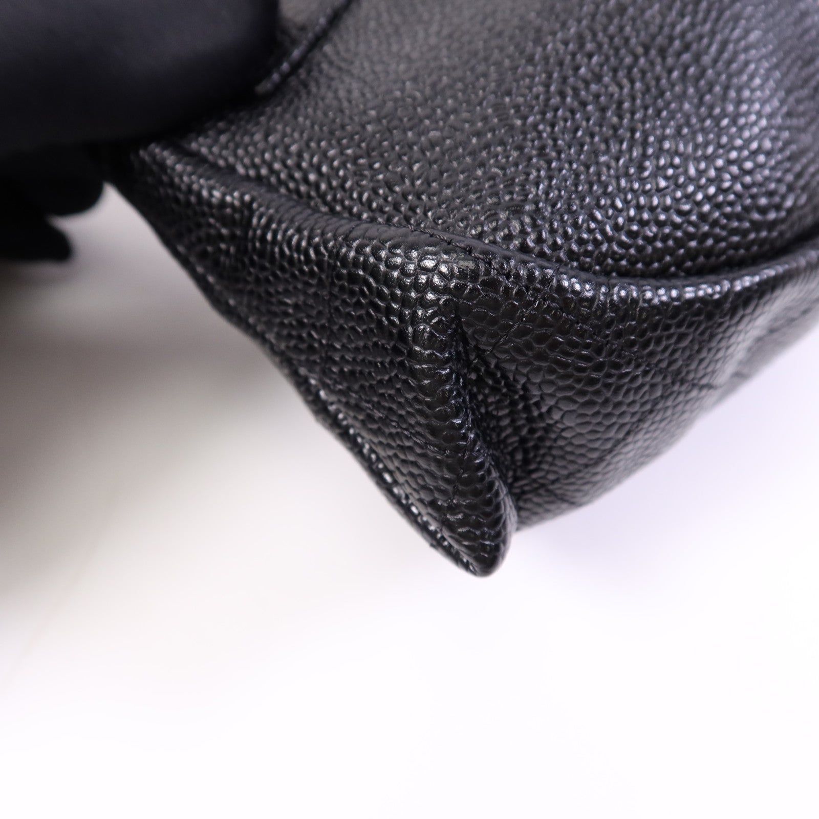 CHANEL 牛皮皮革Chain Shoulder Bag銀扣鏈帶肩背袋