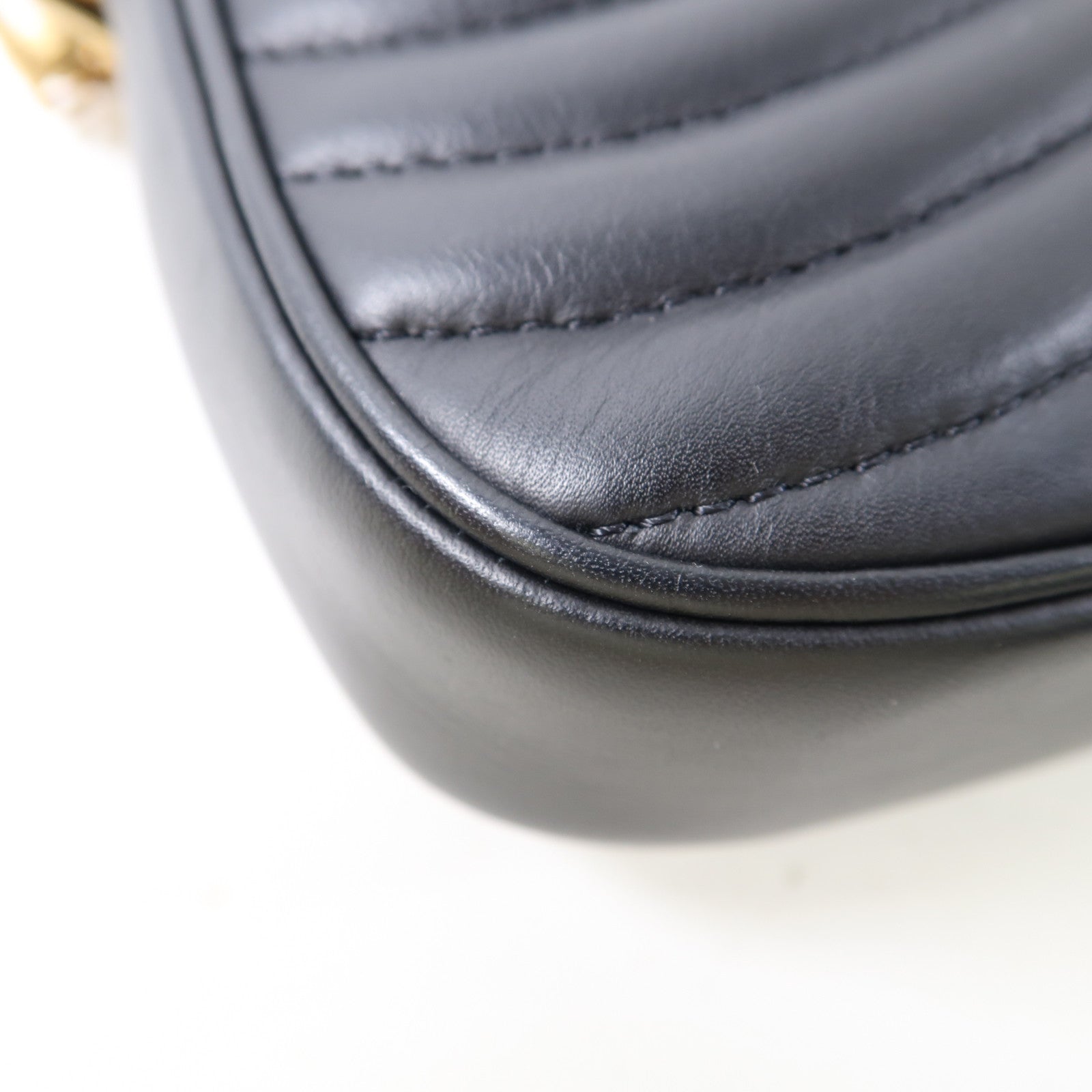 LOUIS VUITTON 牛皮皮革New Wave金扣肩背袋黑色