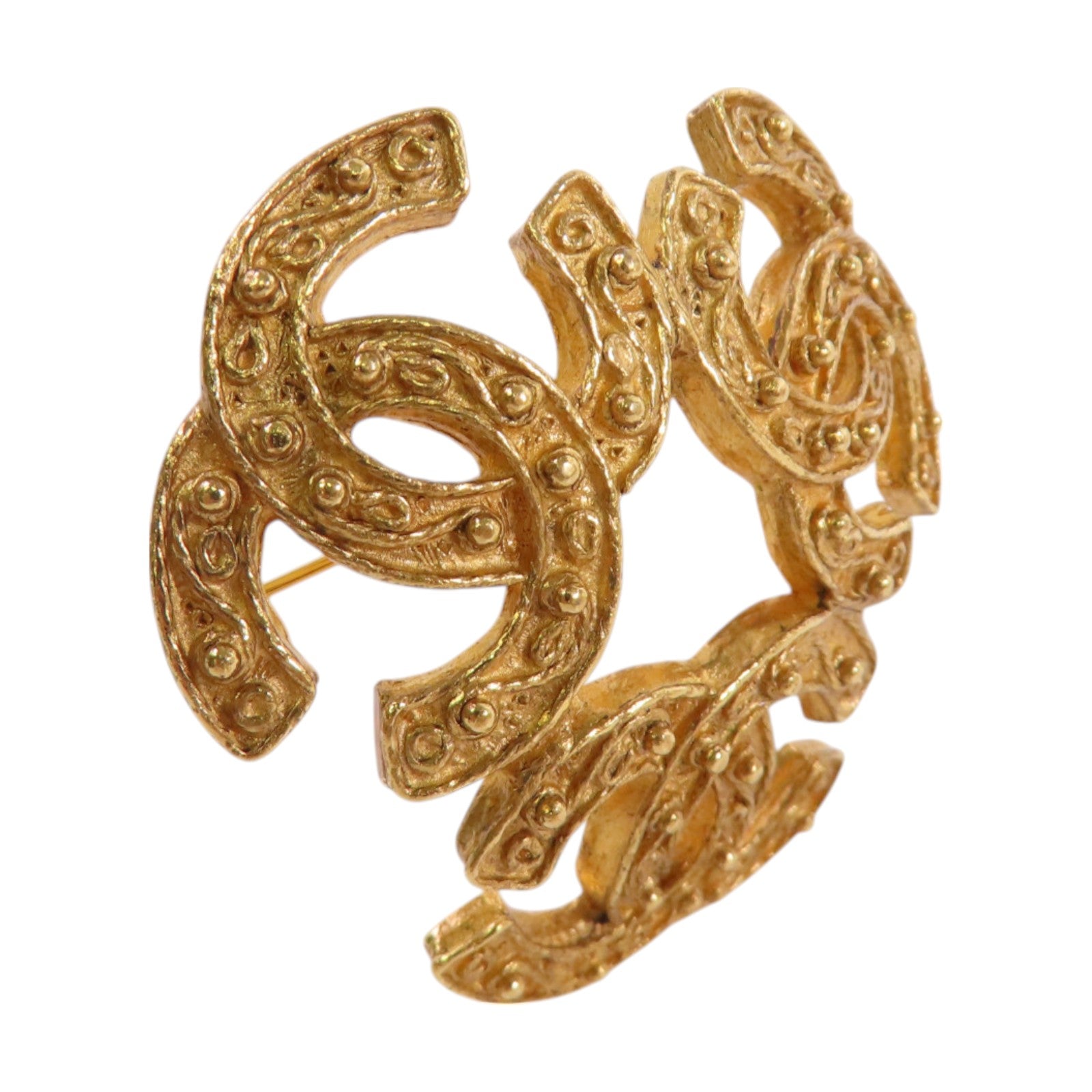 CHANEL 金屬CC Brooch金扣胸針