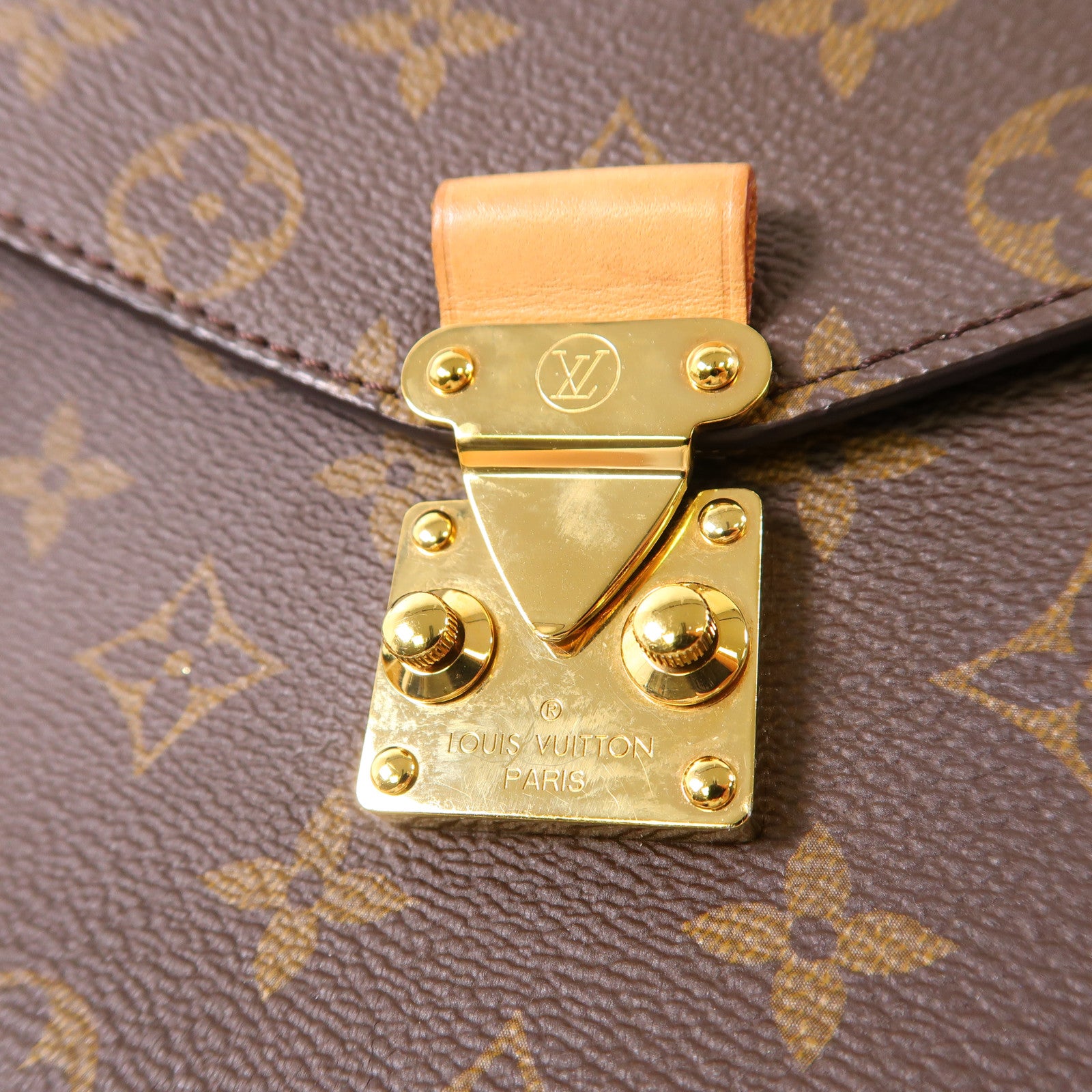 LOUIS VUITTON Monogram Pochette Metis MM金扣手挽肩背兩用袋