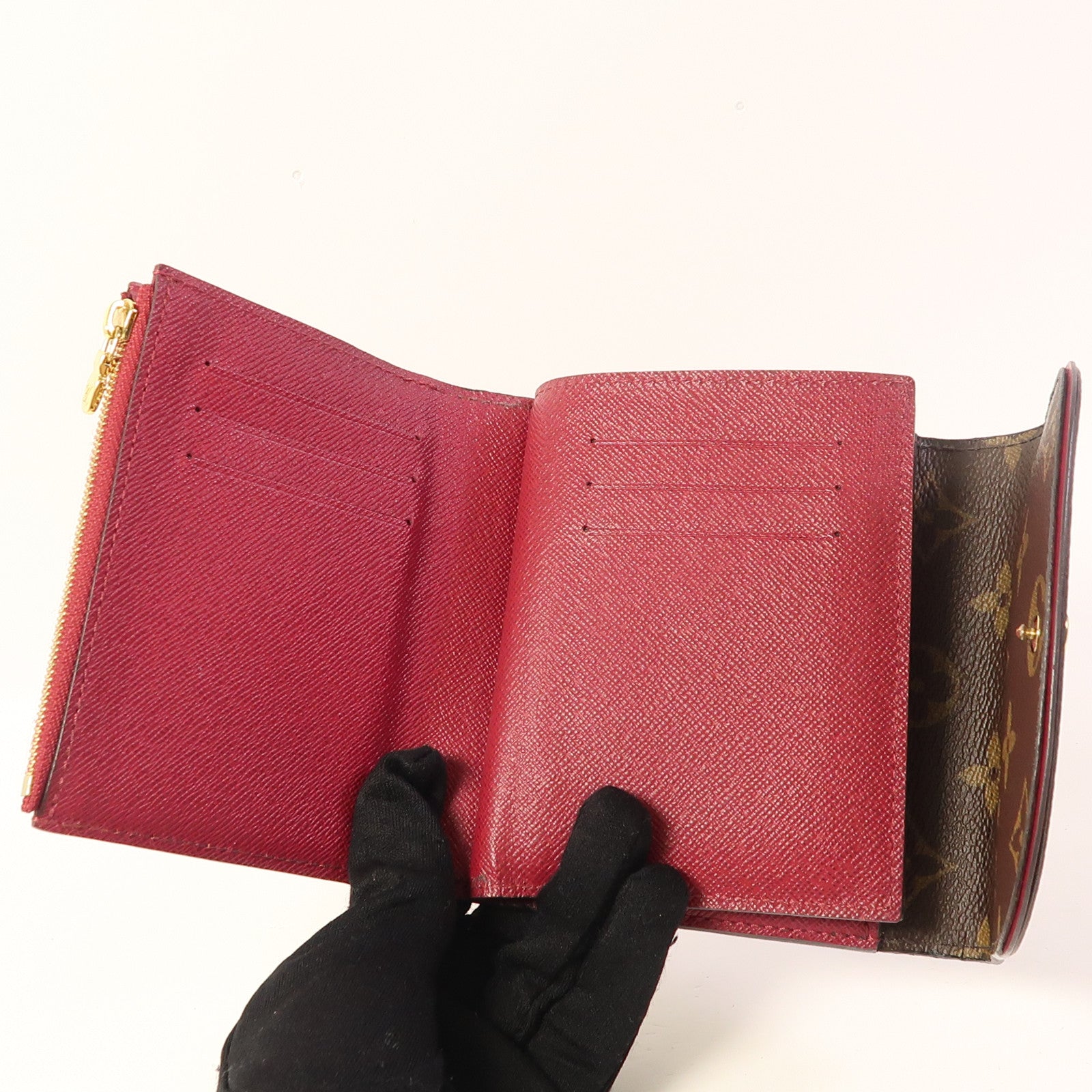 LOUIS VUITTON Monogram Ariane金扣錢包